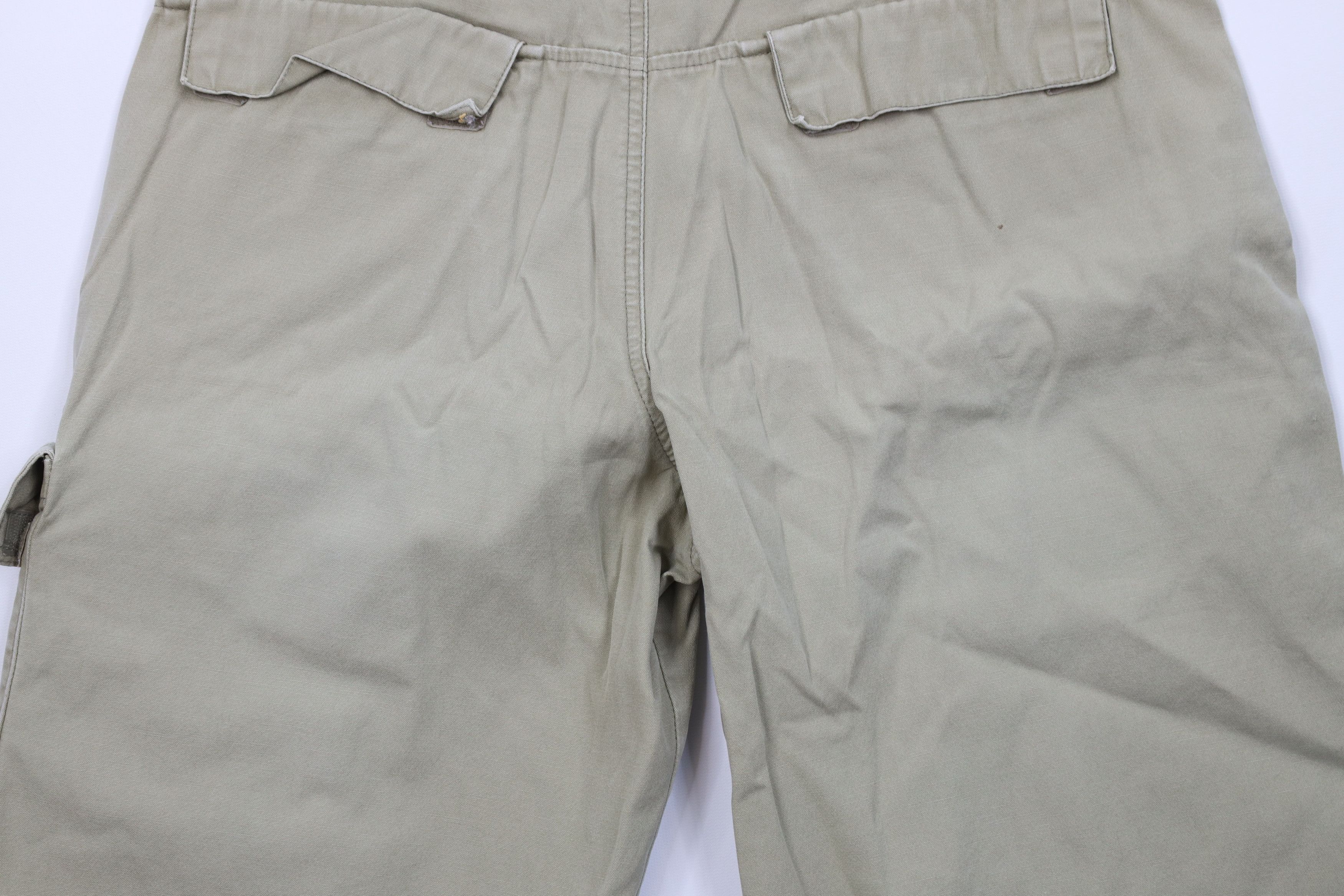Levi's Vintage Y2K 2001 Levis L2 Big Pocket Shorts Beige Cotton Size US 32 / EU 48 - 14 Thumbnail
