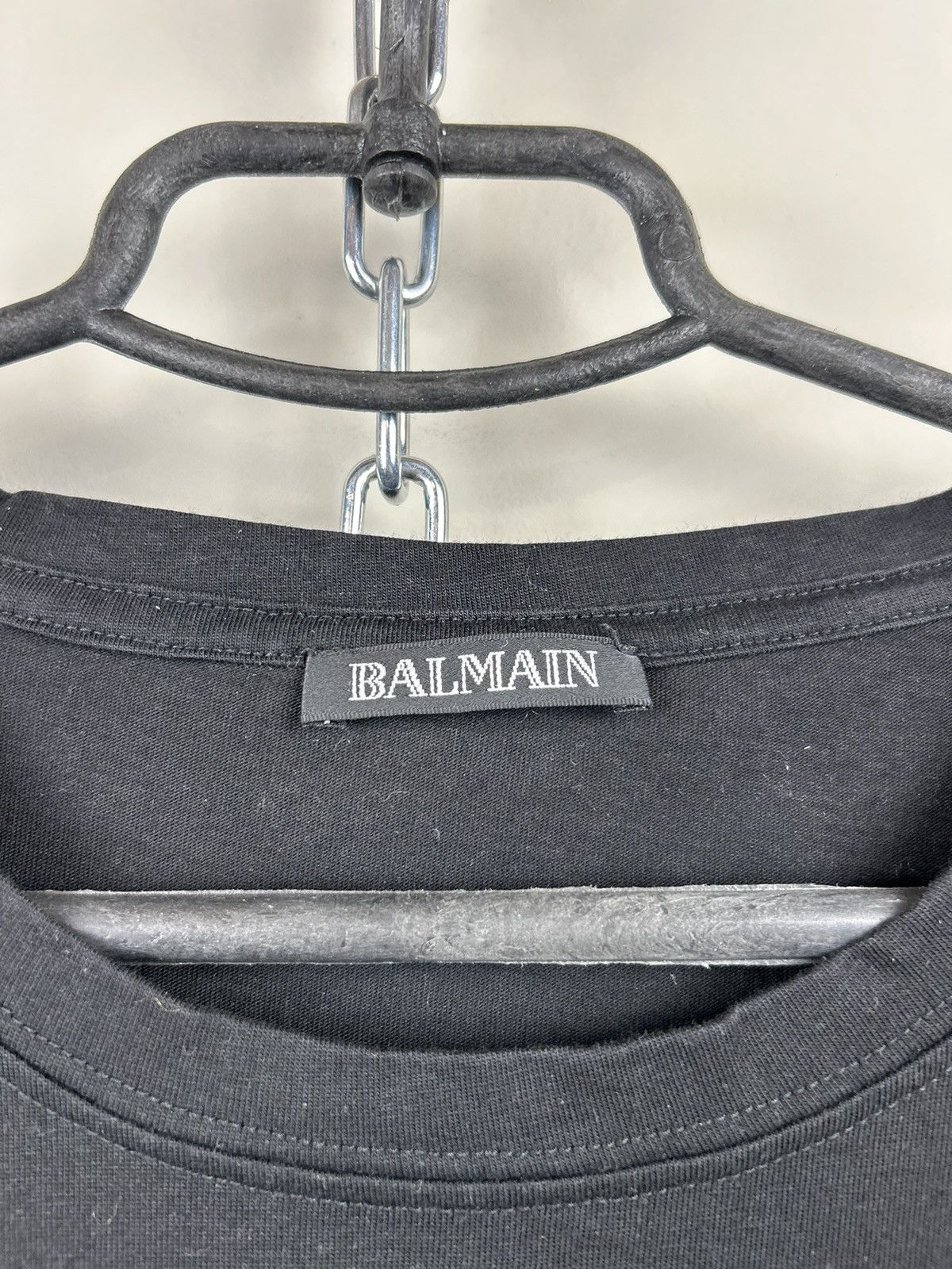 Balmain Balmain Basic T shirt Logo Black Size US XL / EU 56 / 4 - 3 Thumbnail