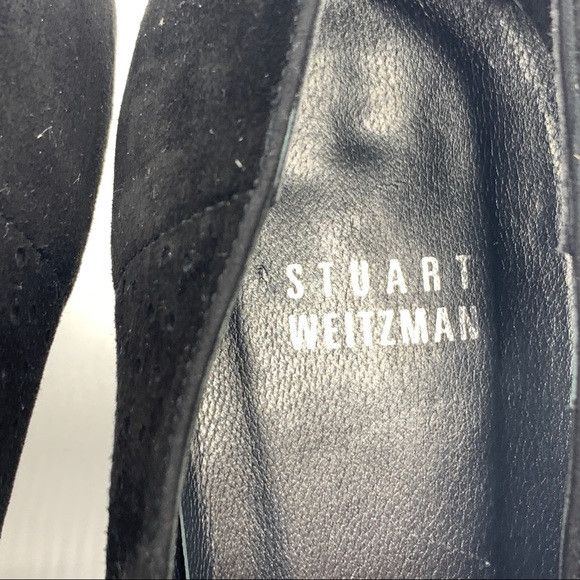 Stuart Weitzman Stuart Weitzman Vintage Perforated Black Suede Pump Size US 9 / IT 39 - 12 Thumbnail