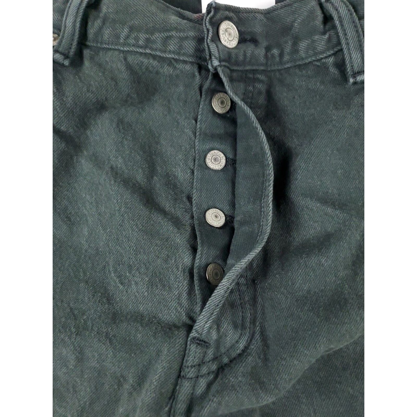 Levi's Levis 501 Straight Leg Jeans Mens Gray 38x29 Regular Cotton Size US 38 / EU 54 - 6 Thumbnail