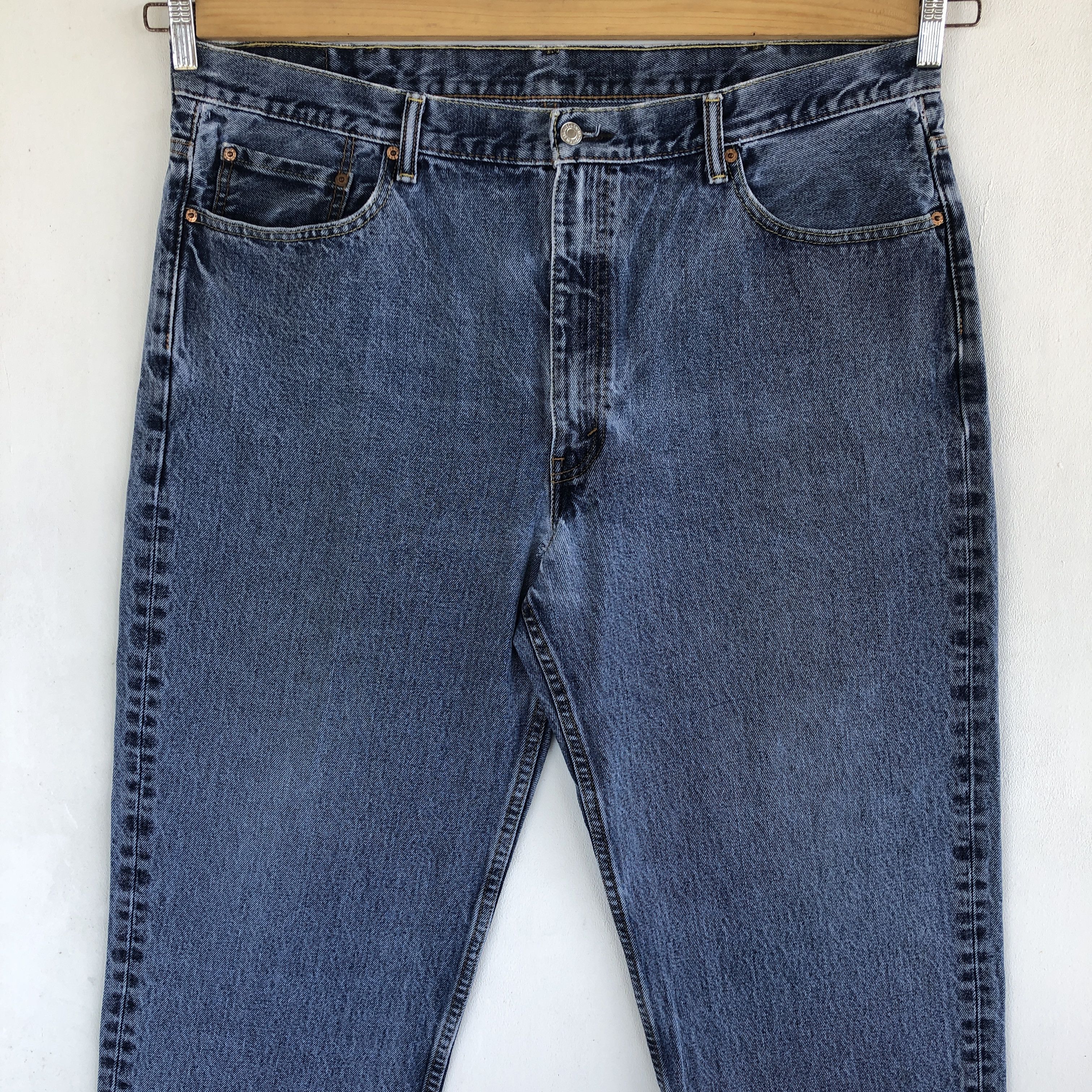 Levi's Vintage Y2K Levis Baggy Jeans Levi's 550 Light Wash Denim Size US 40 / EU 56 - 3 Thumbnail
