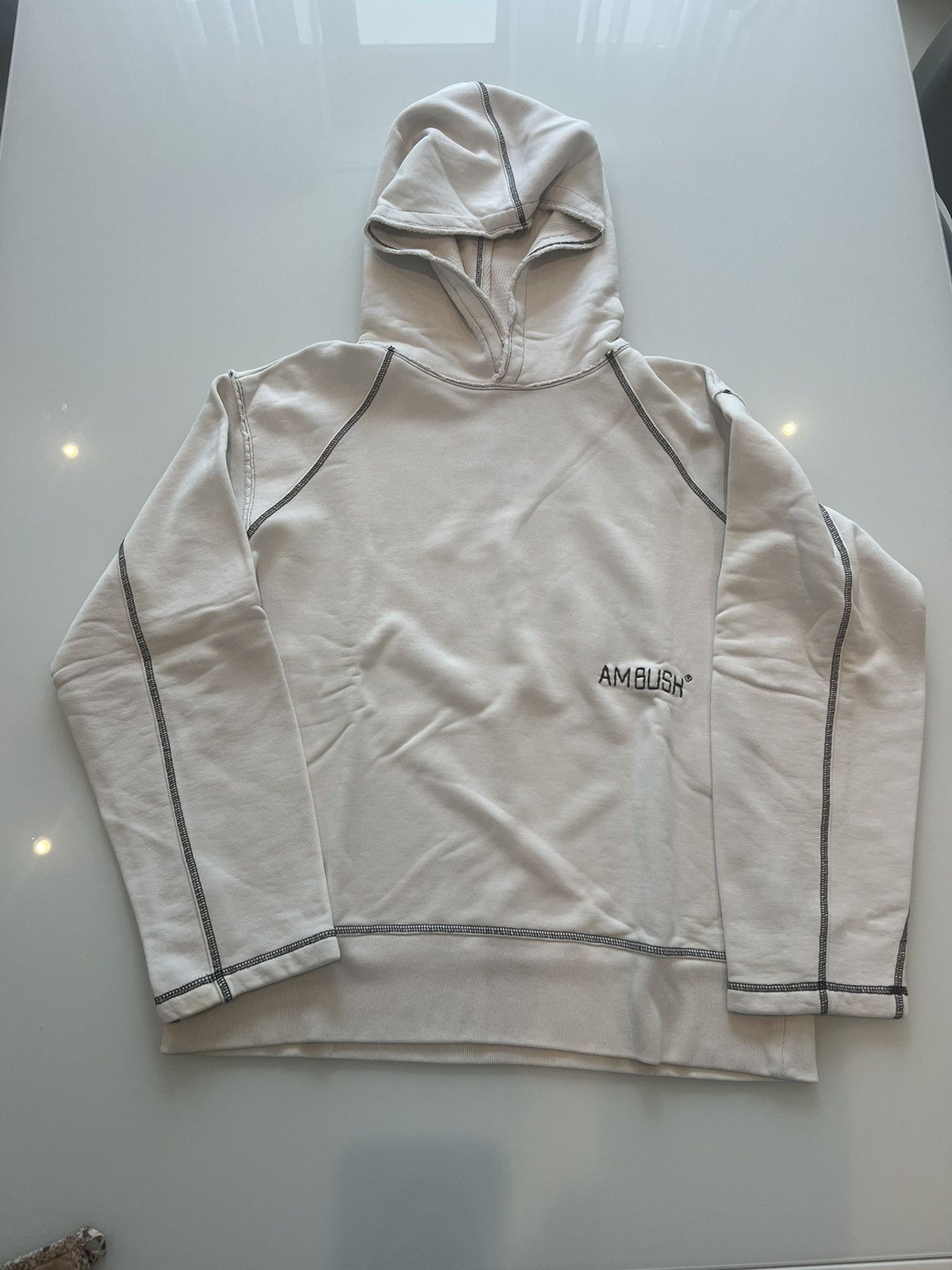 Ambush Design AMBUSH RARE WHITE HOODIE Size US M / EU 48-50 / 2 - 1 Thumbnail
