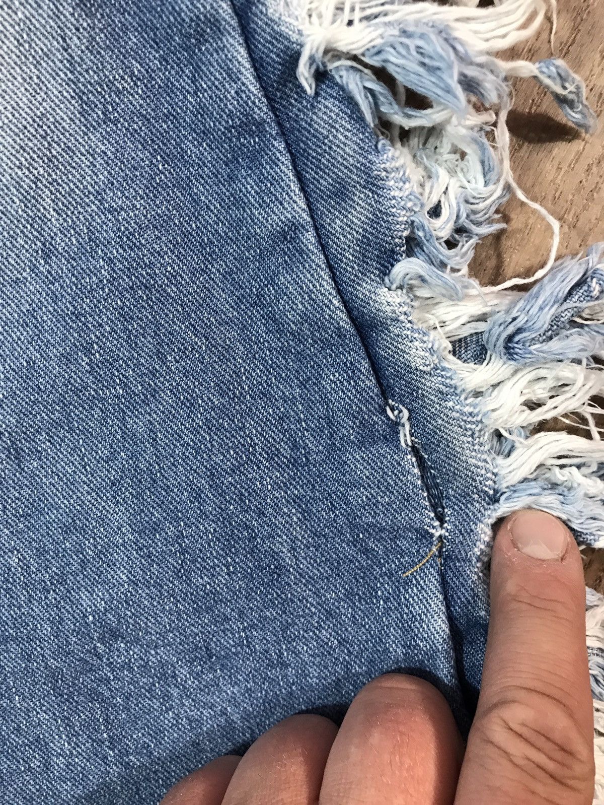 Vintage Vintage Big Flare Denim Pants Jeans Size 29" - 4 Thumbnail