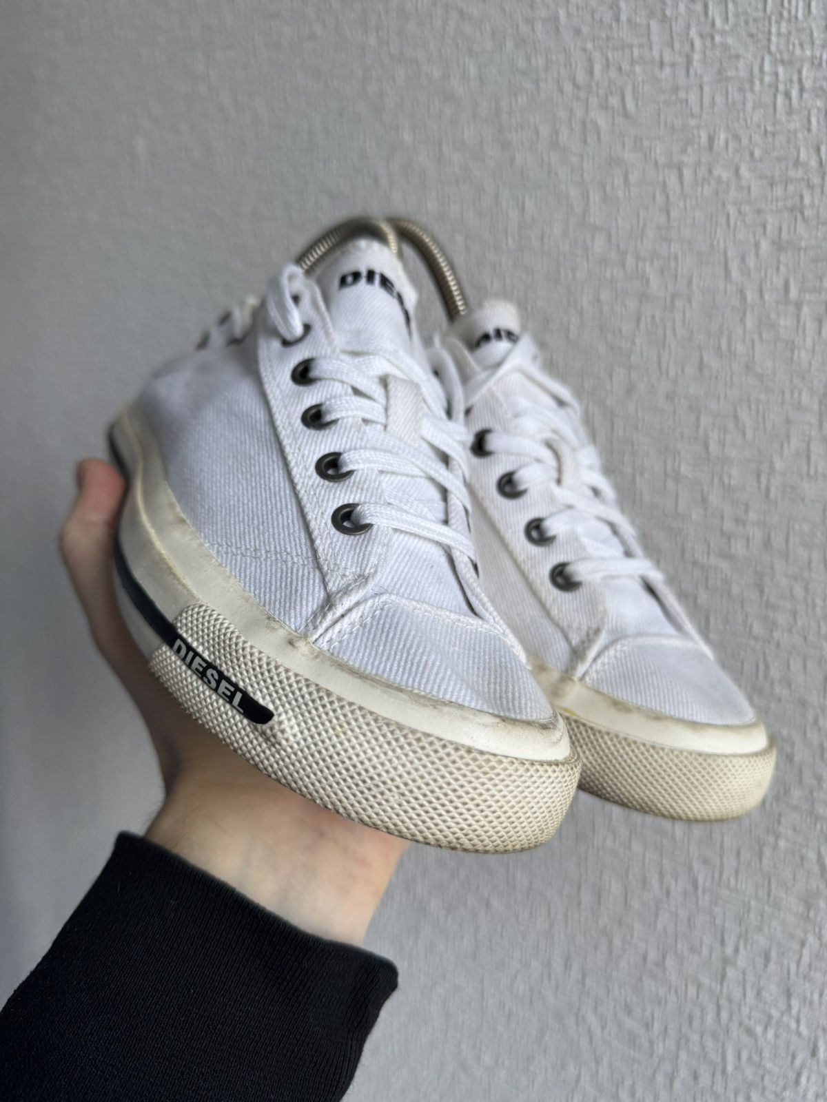 Diesel × Vintage Diesel unisex shoes, white sneakers US 7.5 Size US 7.5 / EU 40-41 - 4 Thumbnail