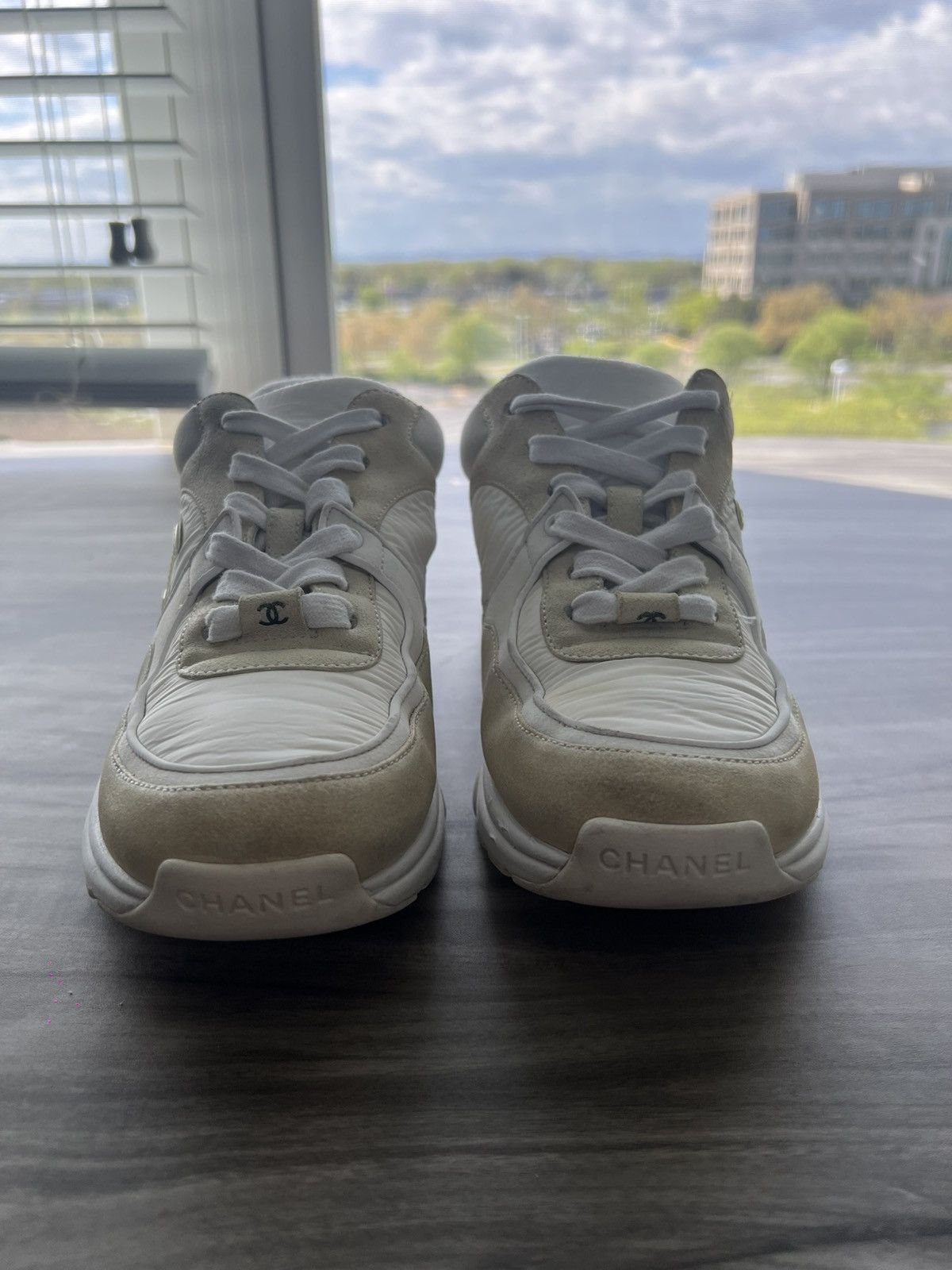 Chanel $1,350 Chanel CC Logo Sneaker Suede Size 7 Women’s (EU 37) Size US 7 / IT 37 - 5 Thumbnail