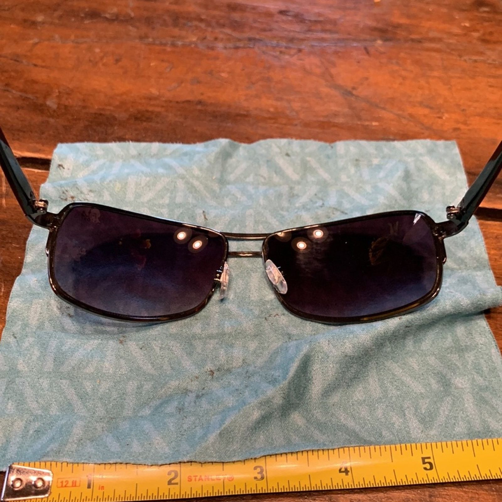 Fila FILA sport sunglasses black metal rectangular gray lenses Size ONE SIZE - 6 Thumbnail