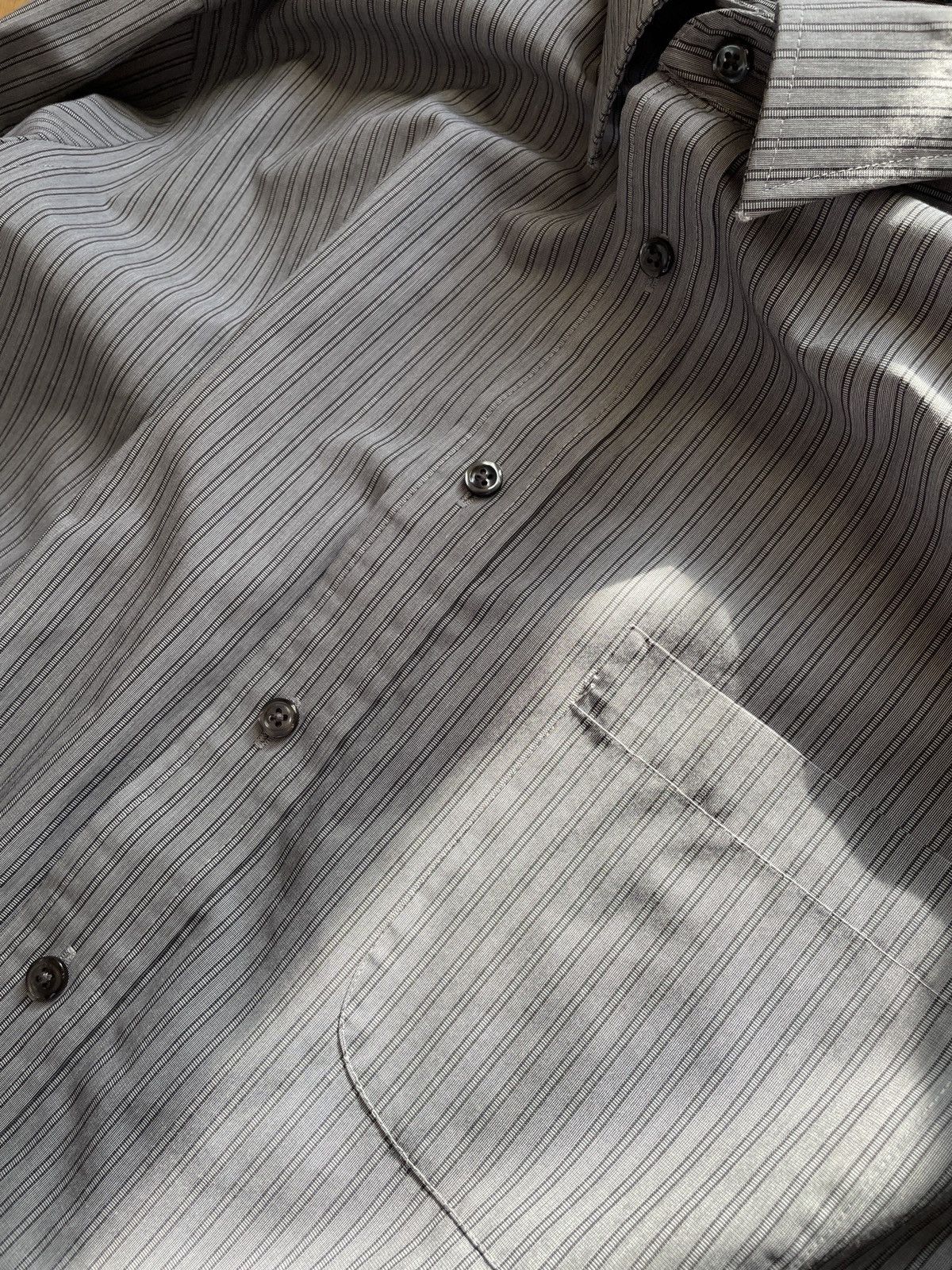 Stafford VTG Stafford Long Sleeve Shirt Stripped Gray 16 1/2 32-33 Size US M / EU 48-50 / 2 - 2 Thumbnail
