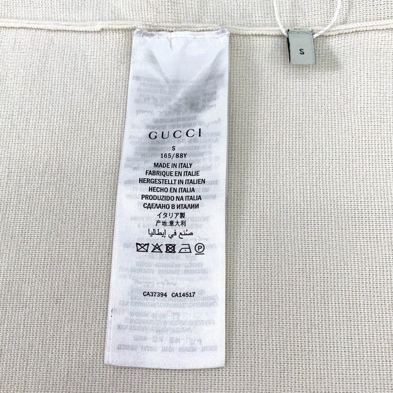 Gucci Gucci Beige bee embroidery cotton V-neck single-breasted lo Size US S / EU 44-46 / 1 - 7 Thumbnail
