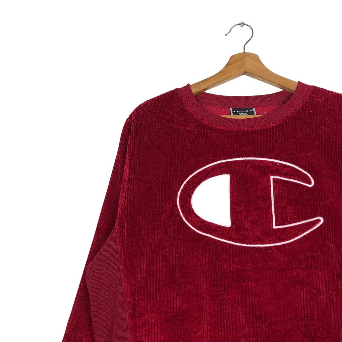 Japanese Brand 90s Champion Velour Sportswear Thick Pile, Oversized C Patch Size US S / EU 44-46 / 1 - 8 Thumbnail