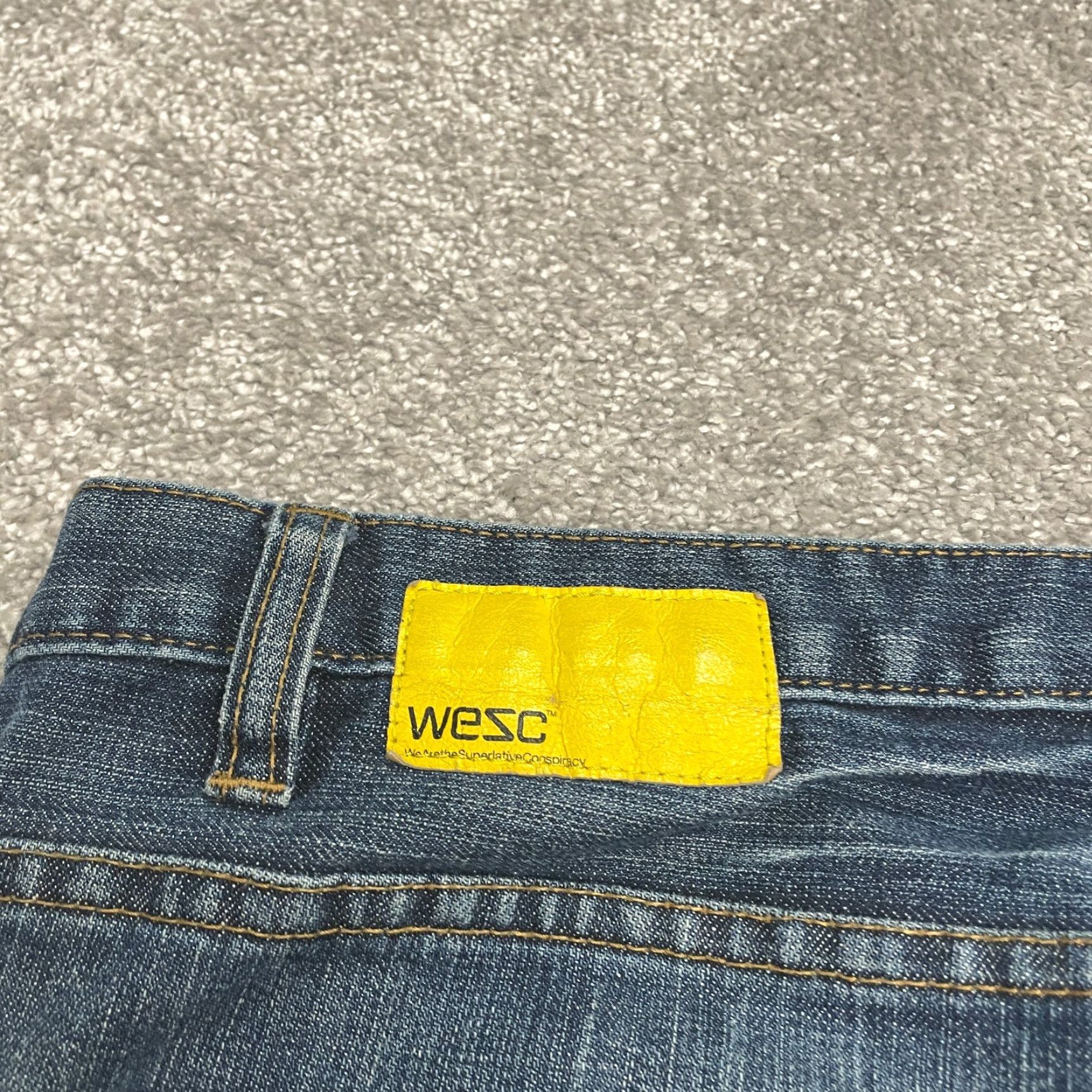 WeSC WeSC Jeans Womens 30 Blue Dark Wash Mid Rise Stretch Casual 34x31 Tight Denim Size 30" / US 8 / IT 44 - 4 Thumbnail