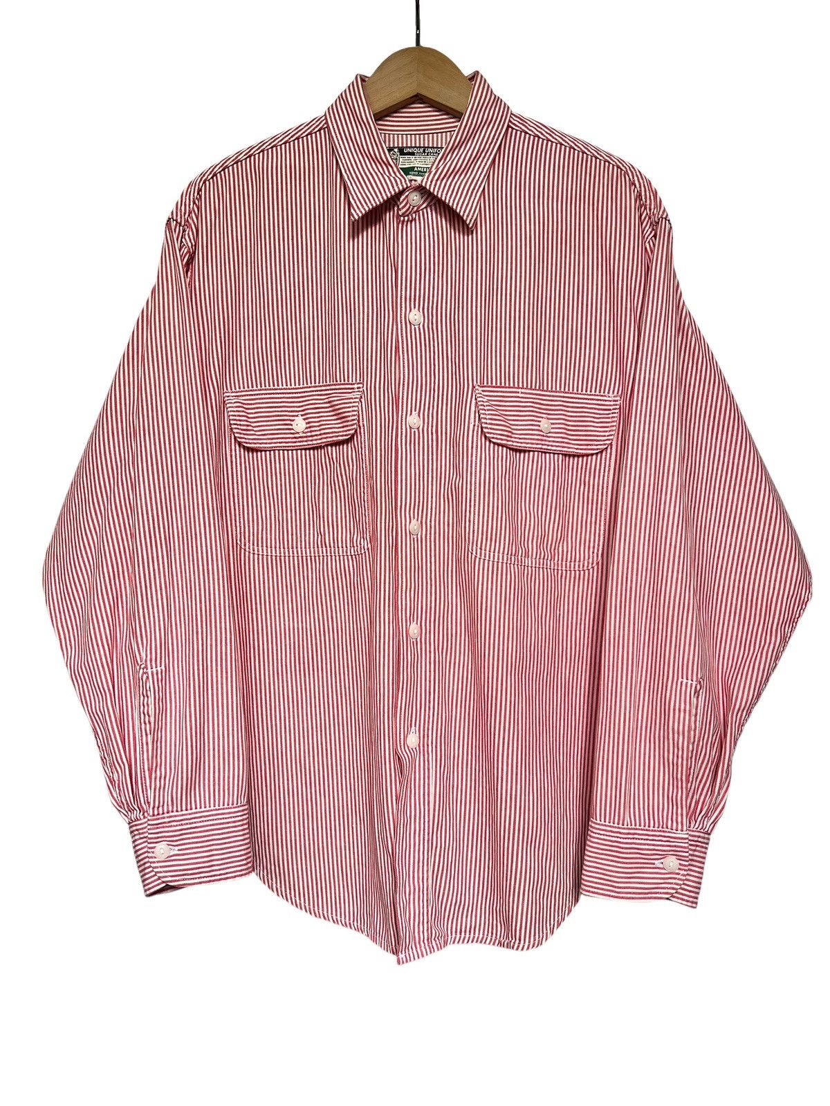 Sugar Cane Vintage Sugar Cane Hickory Stripe Workshirt Size US XL / EU 56 / 4 - 1 Thumbnail