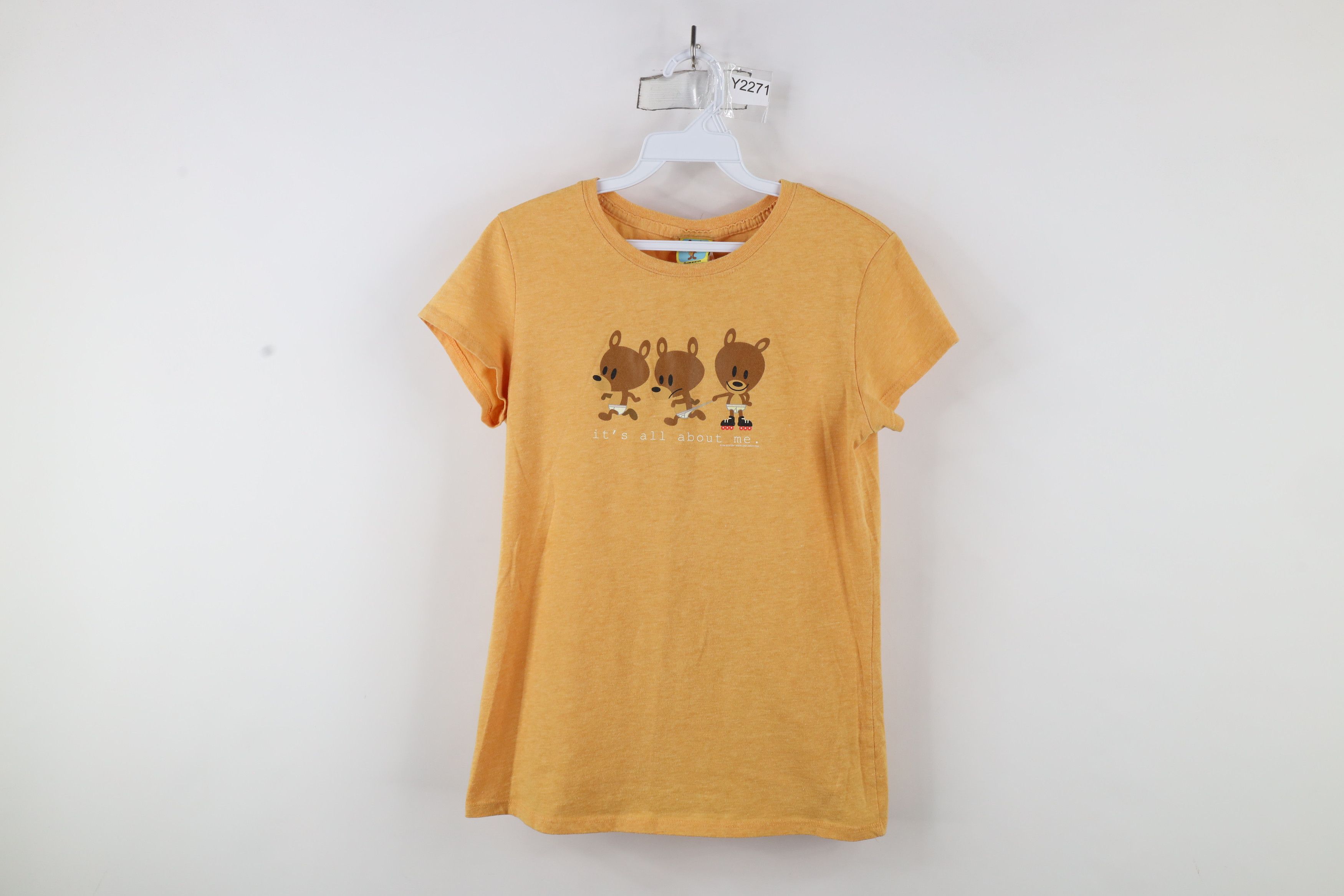 Vintage Vintage Y2K Jim Benton Bear It's All About Me T-Shirt Size L / US 10 / IT 46 - 1 Thumbnail