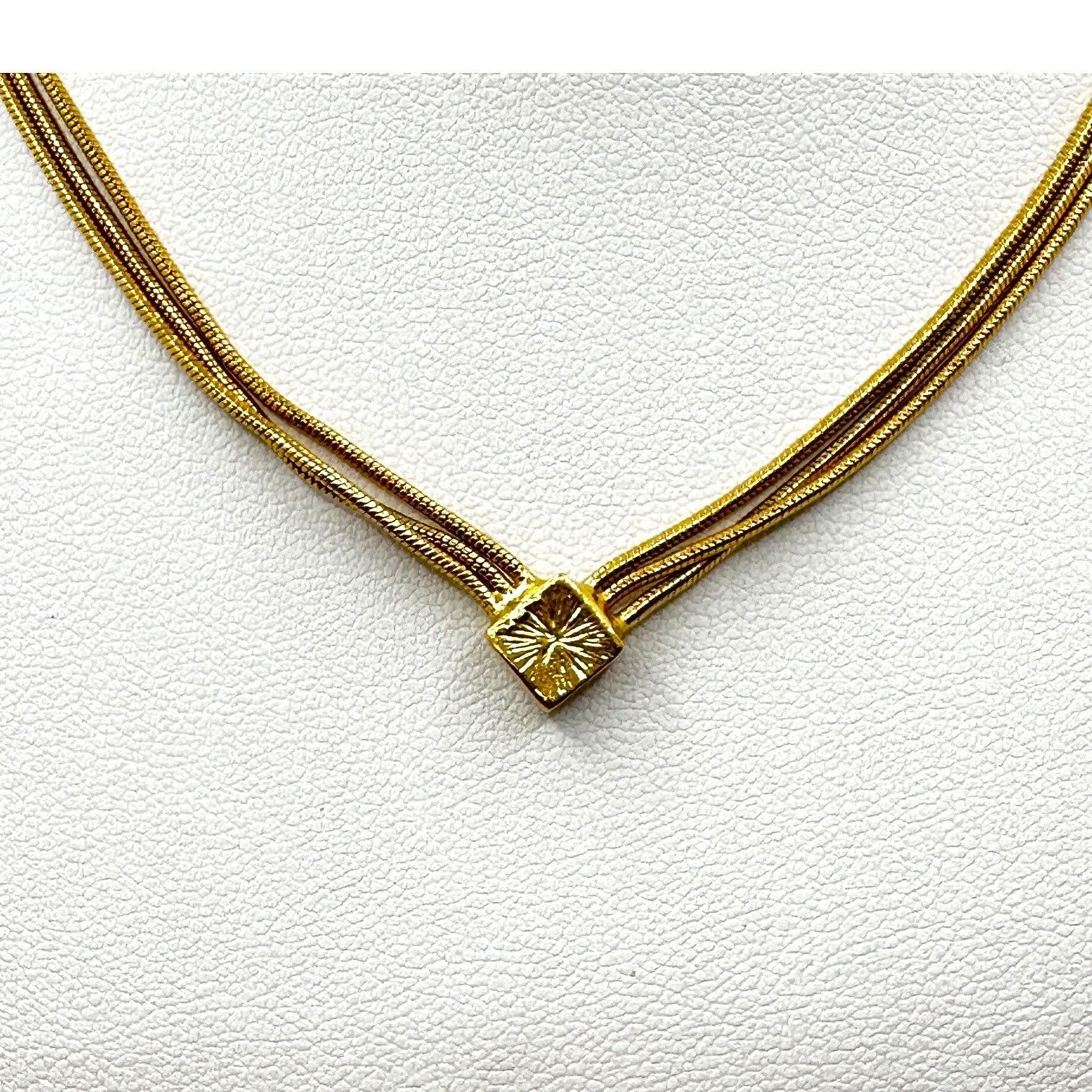 Designer Napier Gold-Tone Multi-Strand Necklace Adjustable Chain Mini Size ONE SIZE - 2 Thumbnail