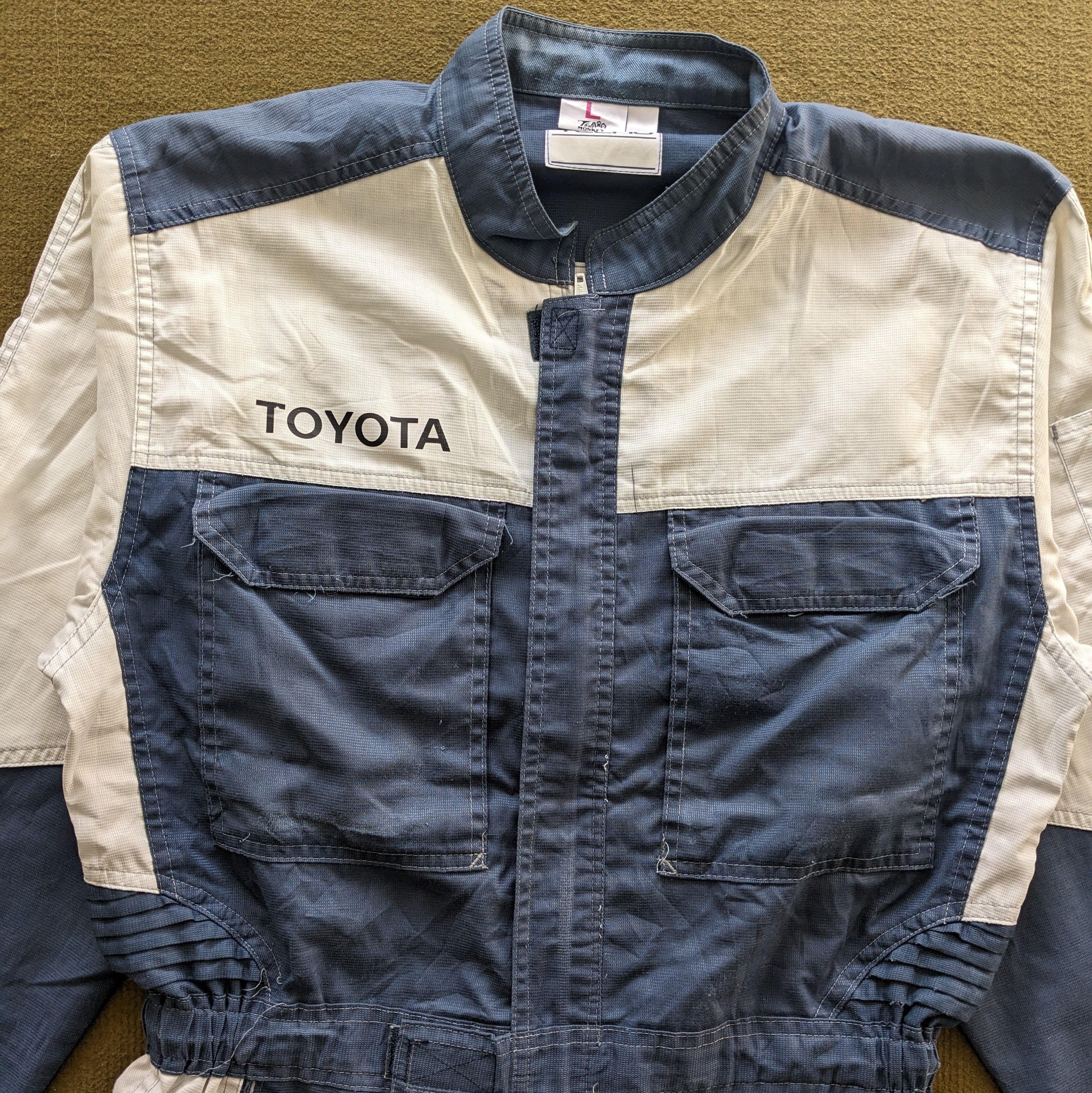 Japanese Brand Vintage TOYOTA Racing Coverall Workwear Jacket Size US M / EU 48-50 / 2 - 4 Thumbnail