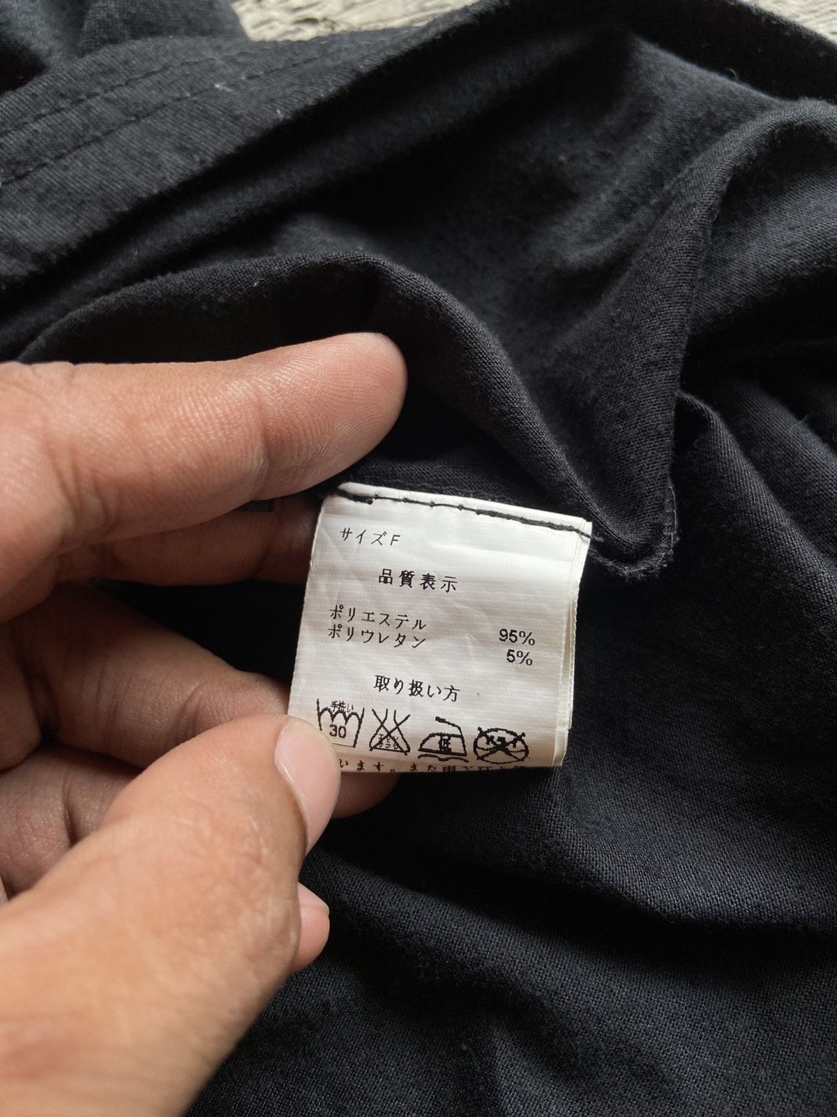 14th Addiction 2000s Edge Line - Vkei Style Poem Skull Shoulder Hole Tee Size ONE SIZE - 5 Thumbnail