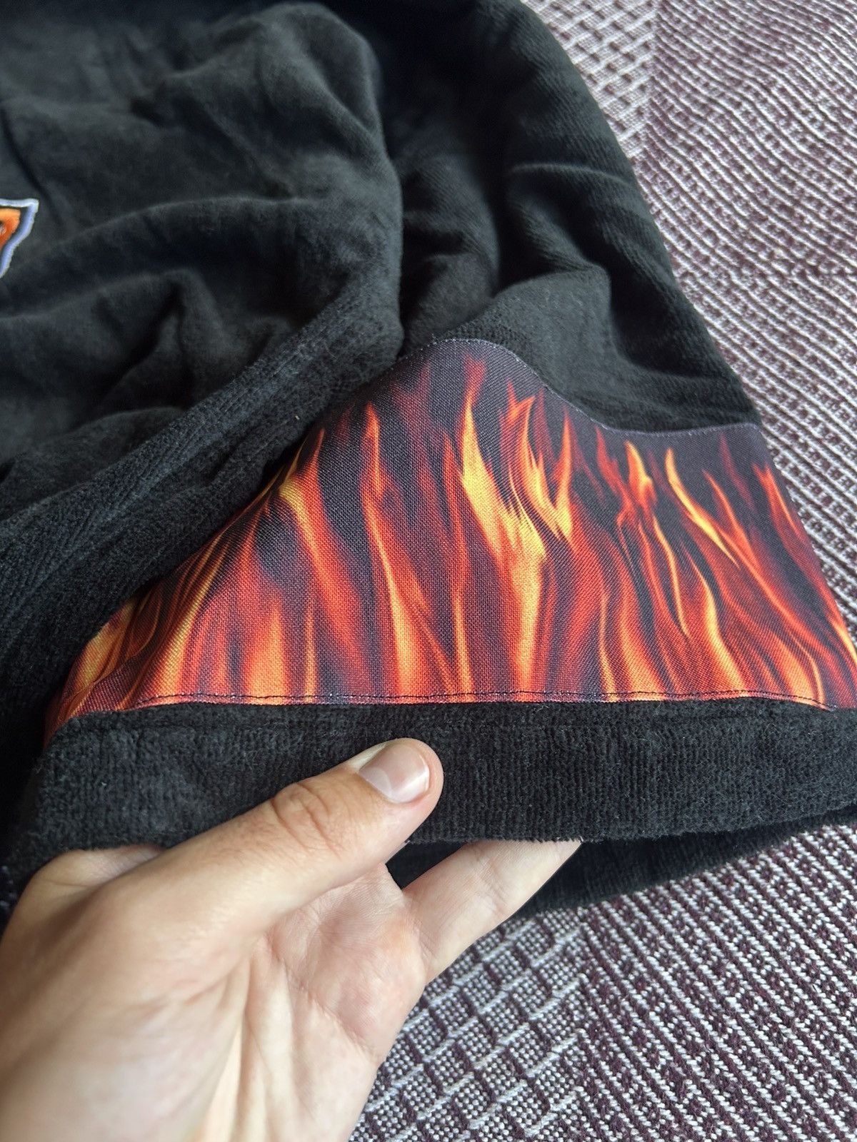 Vintage Harley Davidson Flame Print Robe Rare Loungewear One Size Size 36 - 5 Thumbnail