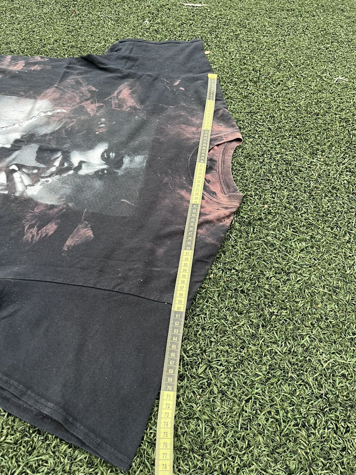 Other 2Pac Bleach Effect Rap Tee Black Vintage Style Size US XL / EU 56 / 4 - 7 Thumbnail