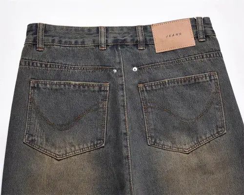 VIBE American retro men's washed distressed bootcut jeans Size US 32 / EU 48 - 5 Thumbnail