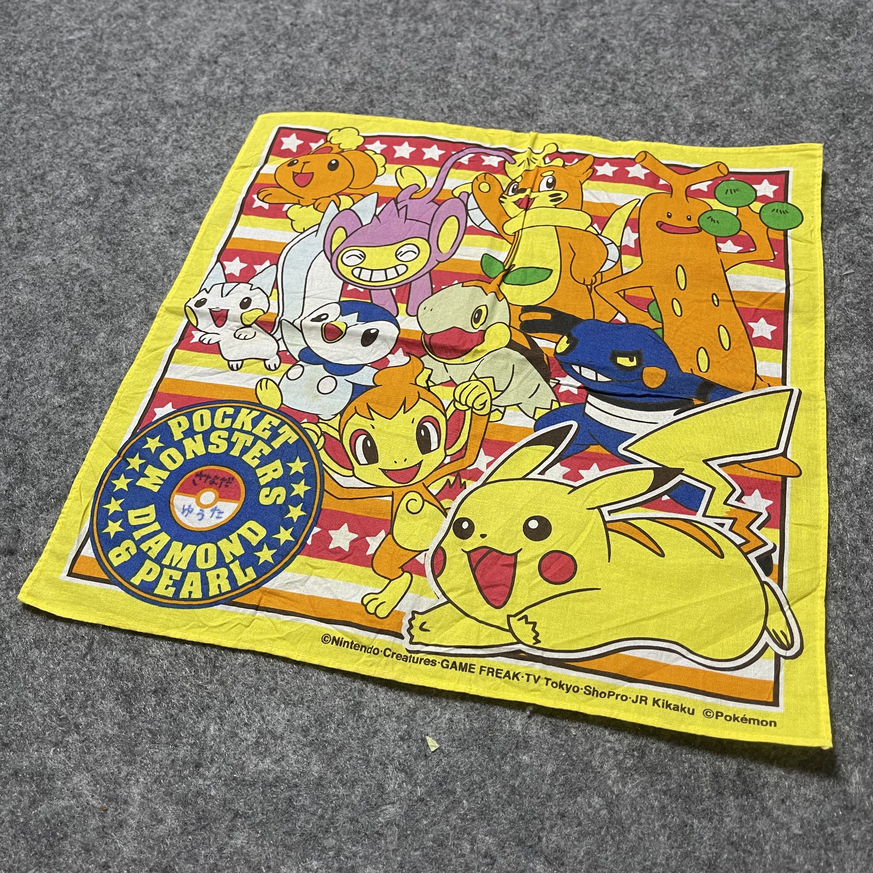 Other Pocket Monster Diamond & Pearl Pikachu Handkerchief Scarf Size ONE SIZE - 2 Thumbnail