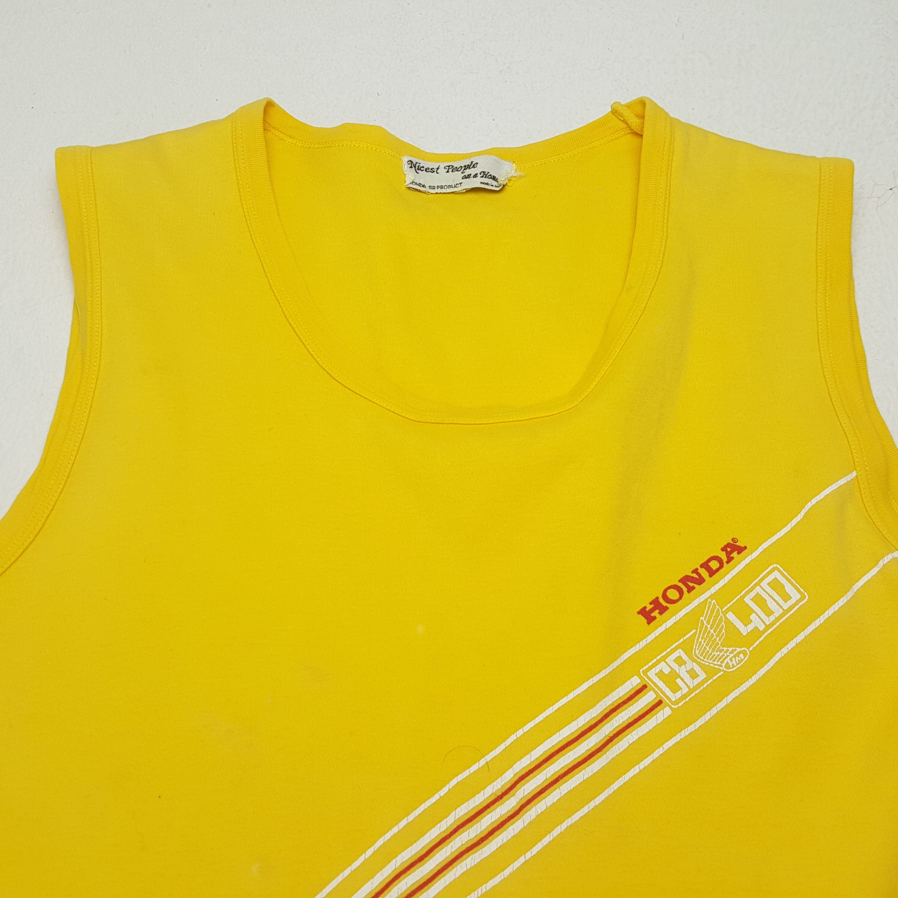 Honda × Japanese Brand × Vintage Vintage HONDA CB 400 Japanese Motorcycle Sleeveless Tees Size US S / EU 44-46 / 1 - 5 Thumbnail
