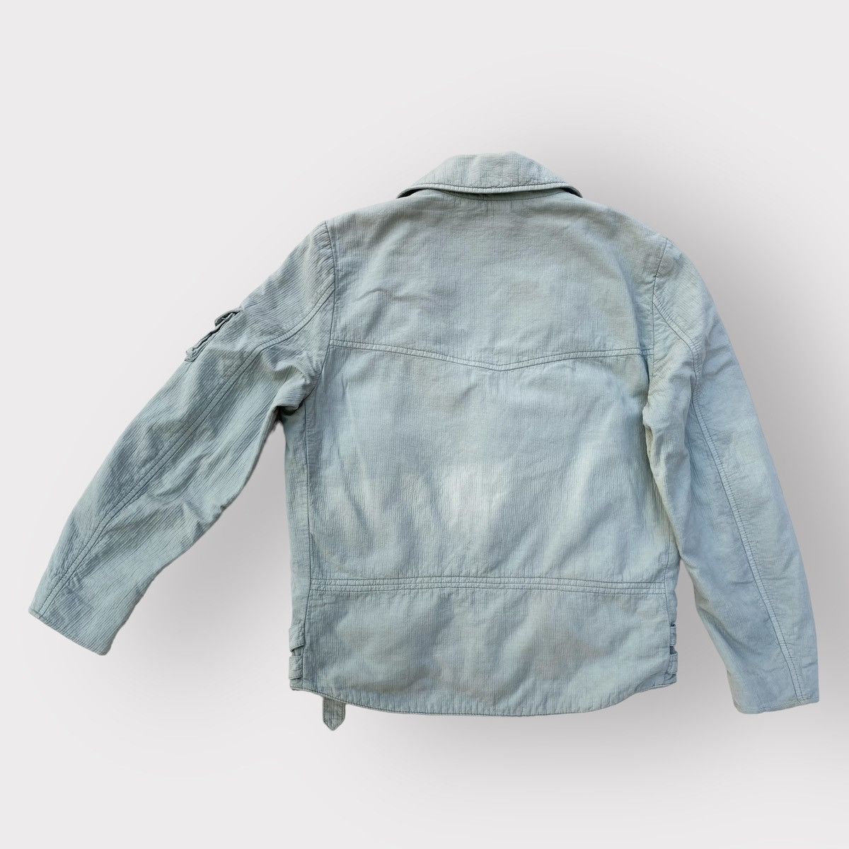 Raf Simons × Raf by Raf Simons SS06 Seersucker Cotton Biker Jacket Size US S / EU 44-46 / 1 - 6 Thumbnail