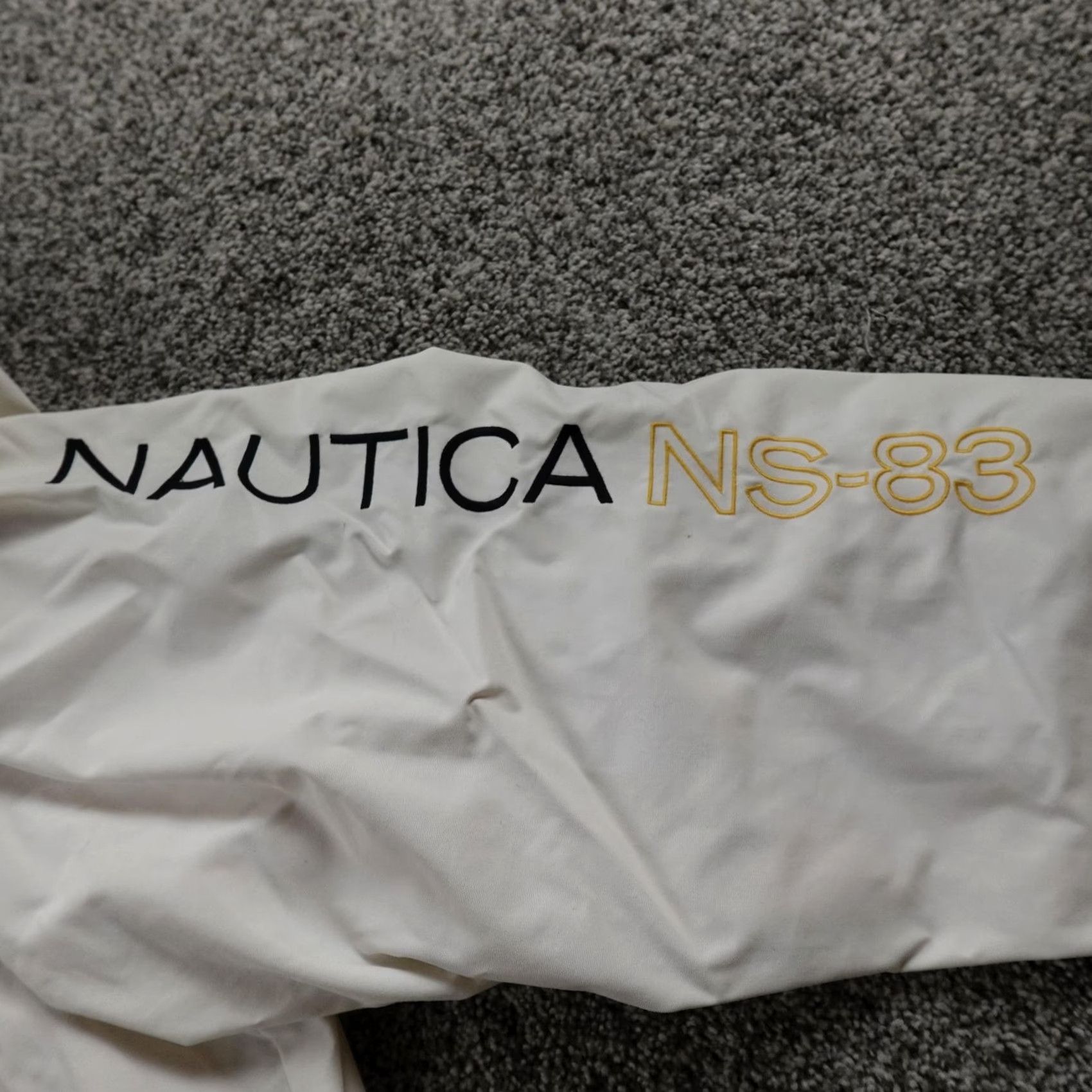 Nautica Nautica Jacket Mens XL White Blue Sailing Colorblock Zip Windbreaker Bomber Coat Size US XL / EU 56 / 4 - 4 Thumbnail