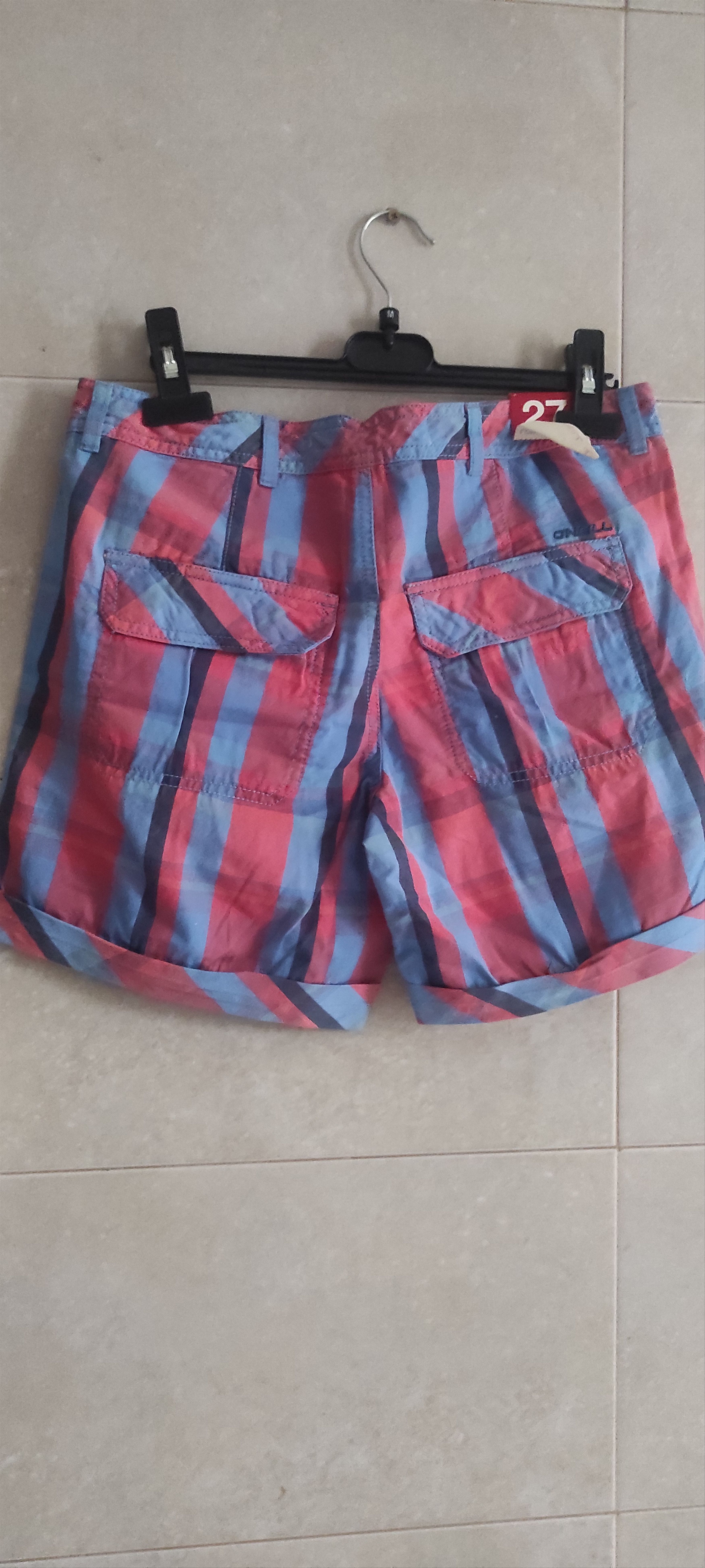 O'Neill Lot Of 2 Oneill Men's Plaid Bermuda Striped Shorts Size 32 Size US 27 - 10 Thumbnail