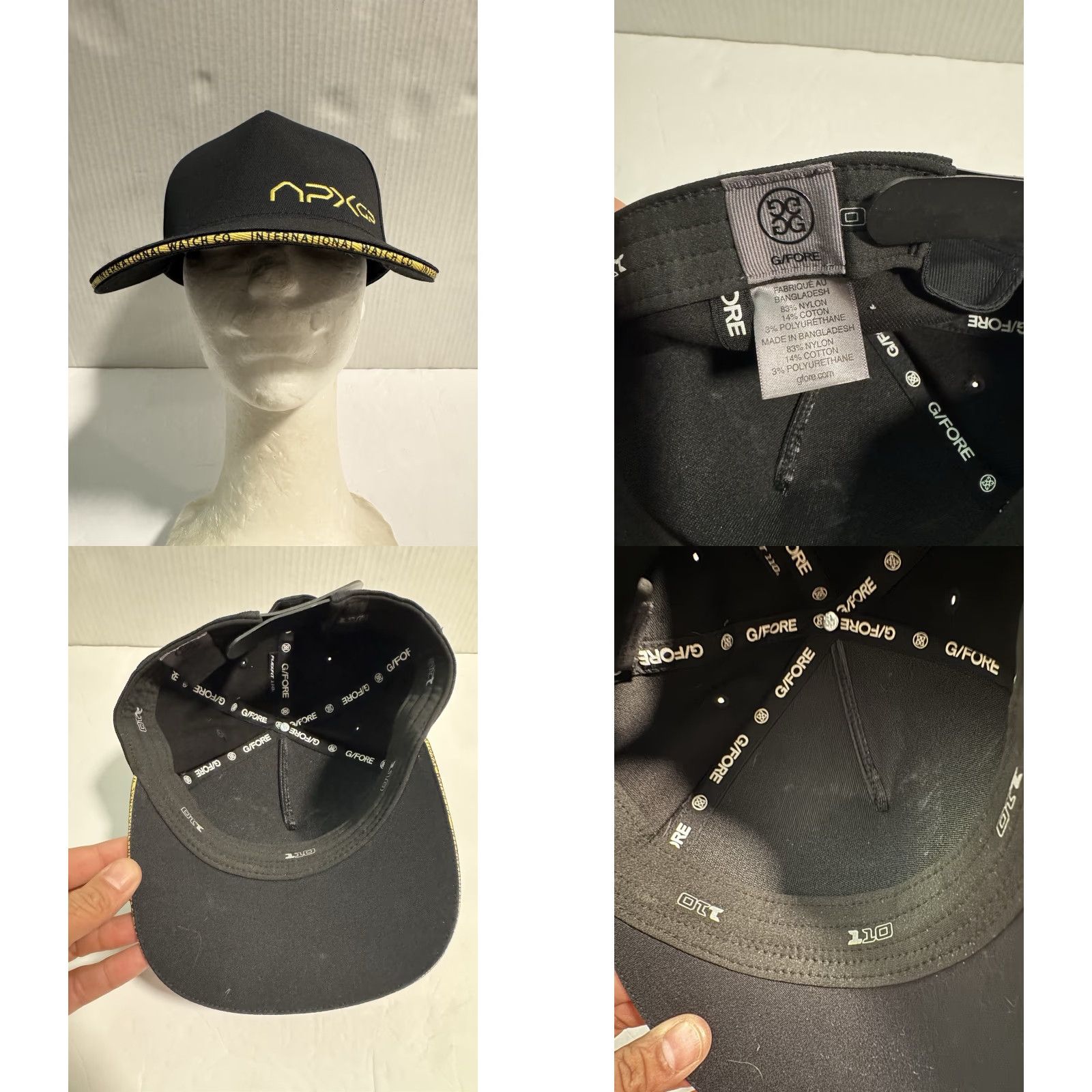 Vintage VINTAGE Official IWC Schaffhausen APX GP G/Force Black Hat Flexfit One Ten Rare Size ONE SIZE - 8 Thumbnail