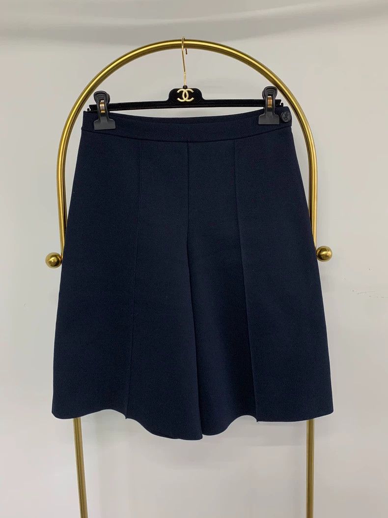 Dior Dior Blue knitted wide-leg shorts Size 25" / US 0 / IT 36 - 1 Thumbnail