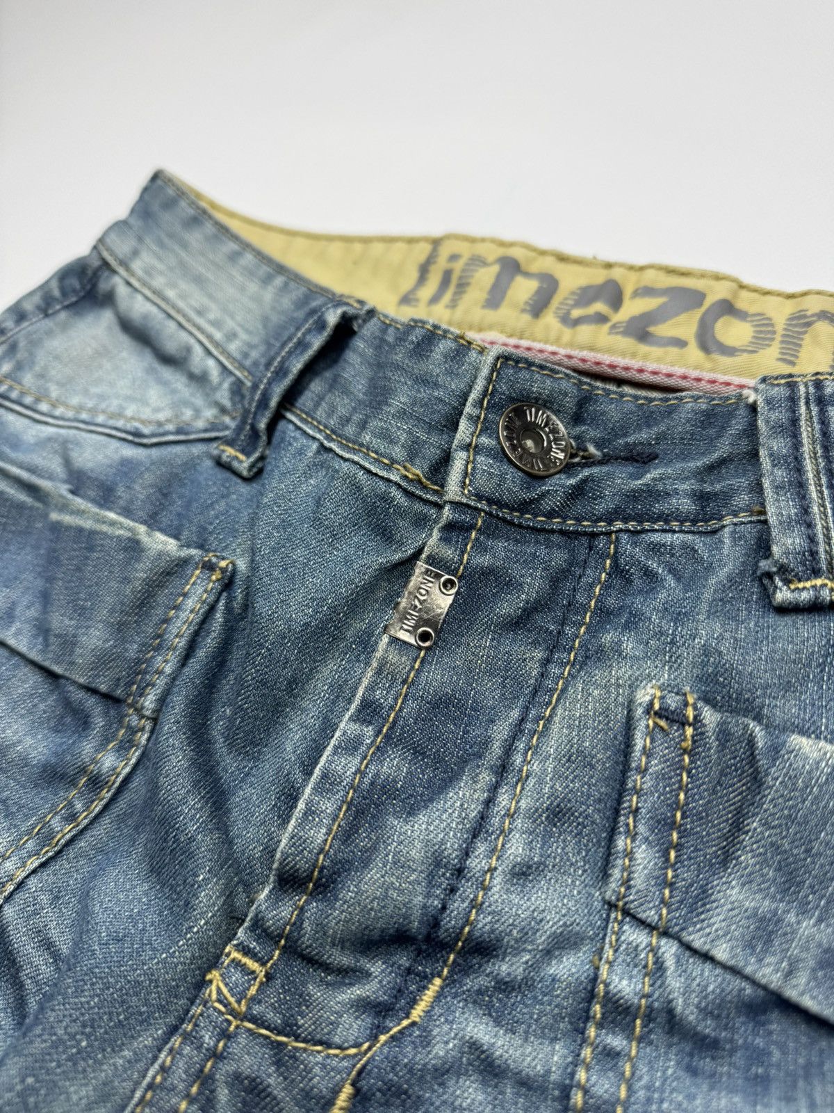 If Six Was Nine Vintage Junya Watanabe Style Distressed Jeans Size US 33 - 13 Thumbnail