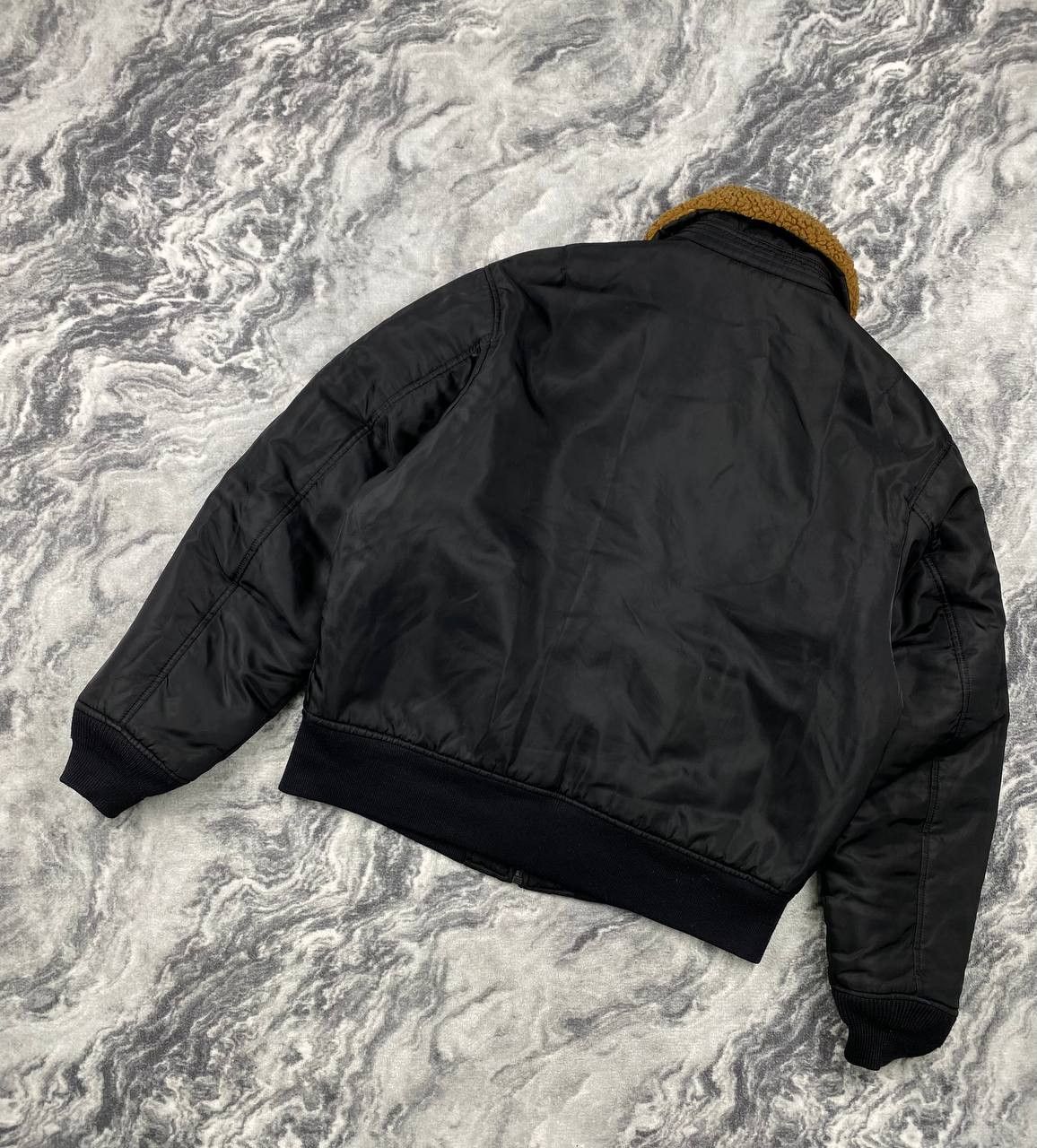Diesel Vintage Diesel Shearling Bomber Aviator Jacket Size US XXL / EU 58 / 5 - 17 Thumbnail