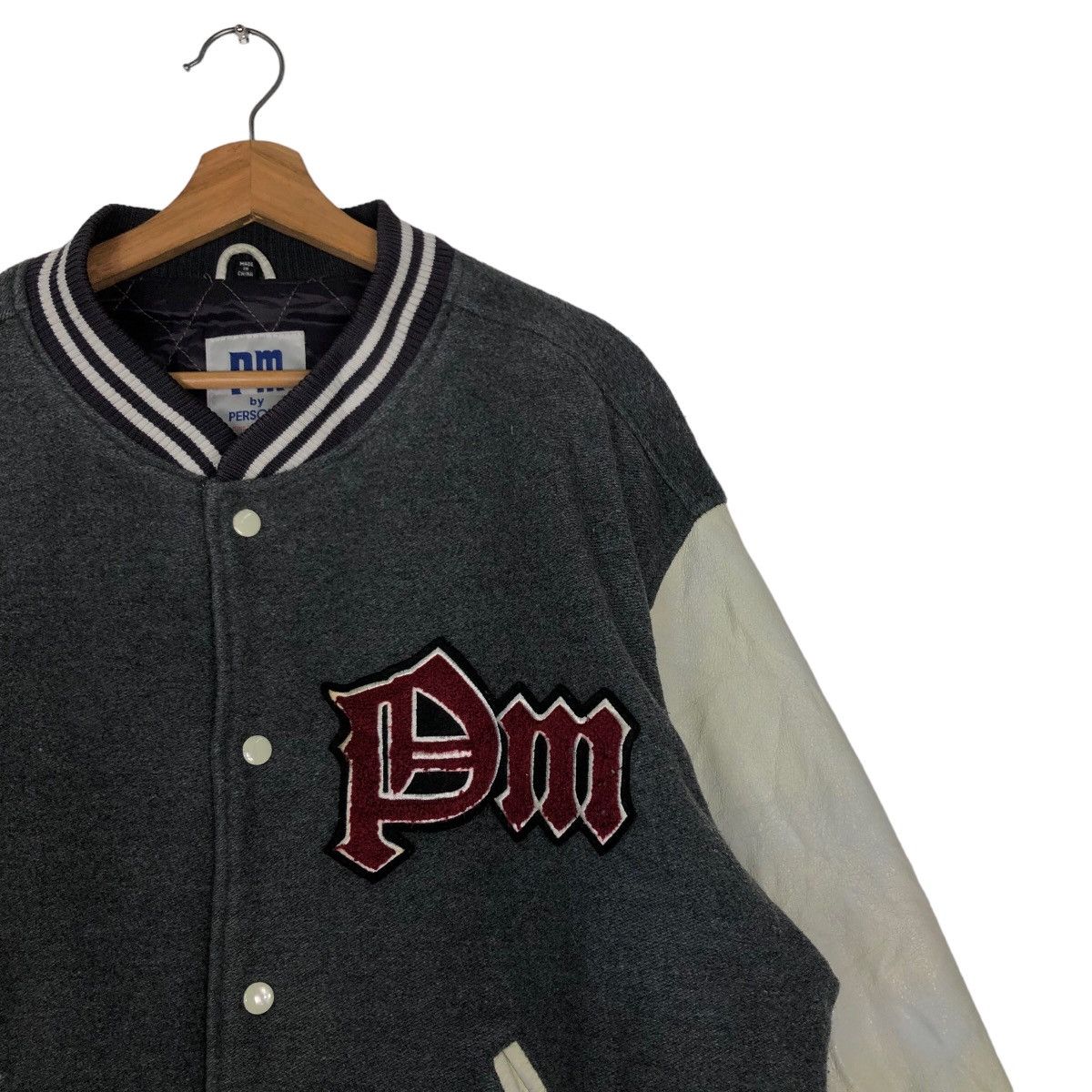 Vintage 🔥90’s Vintage Leather Varsity Jacket PM by Persons Japan Size US L / EU 52-54 / 3 - 5 Thumbnail
