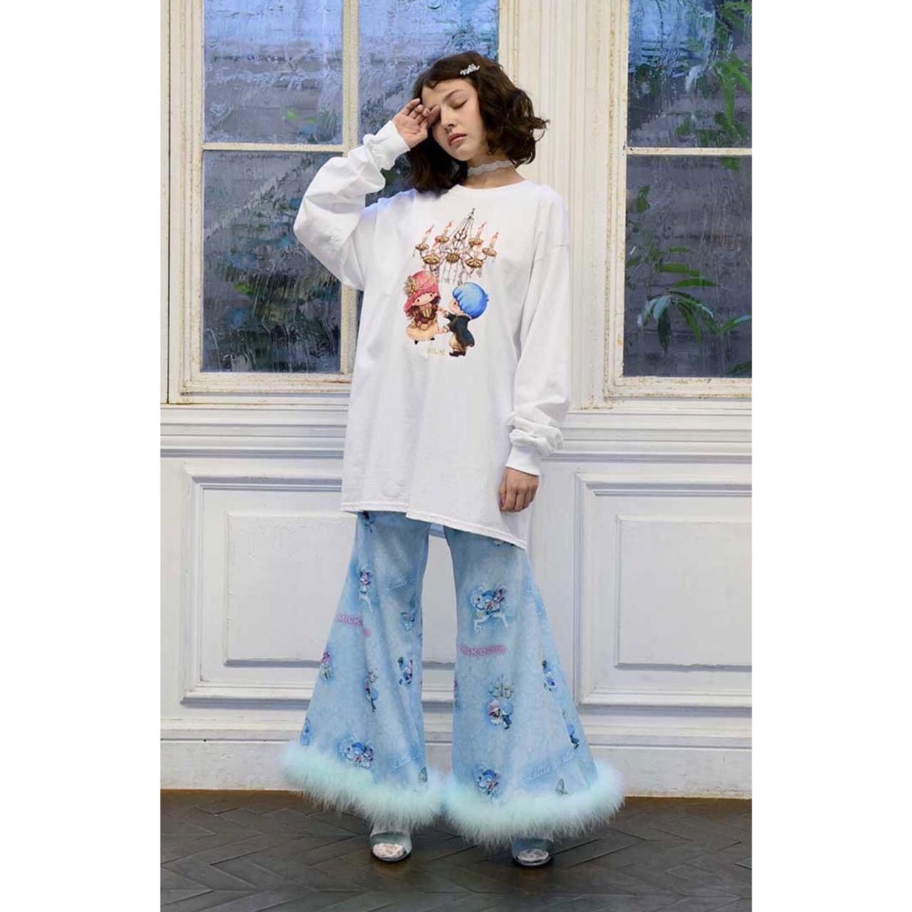 MILK MILK LAND x Little Twin Stars Flared Sweatpants Size 28" / US 6 / IT 42 - 1 Thumbnail
