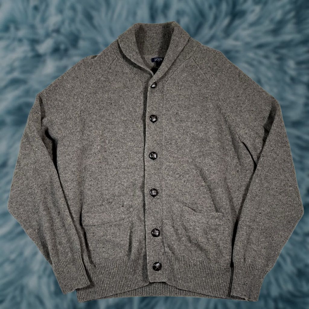 J.Crew VINTAGE J.CREW Cardigan Sweater Shawl L Brown Mens Knit Button Large Size L Size US L / EU 52-54 / 3 - 1 Thumbnail