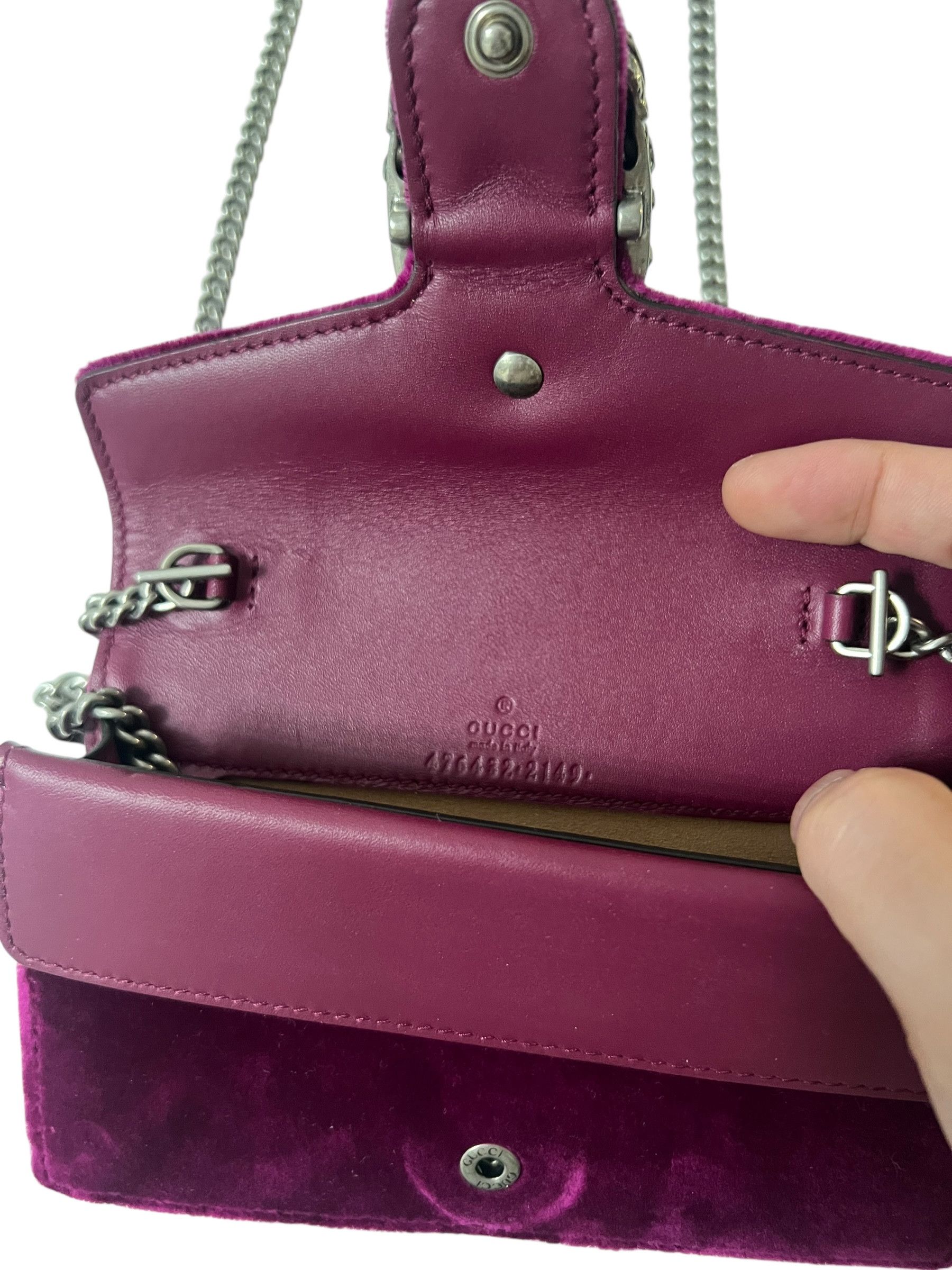 Gucci Gucci Dionysus velvet velour mini bag Size ONE SIZE - 3 Thumbnail