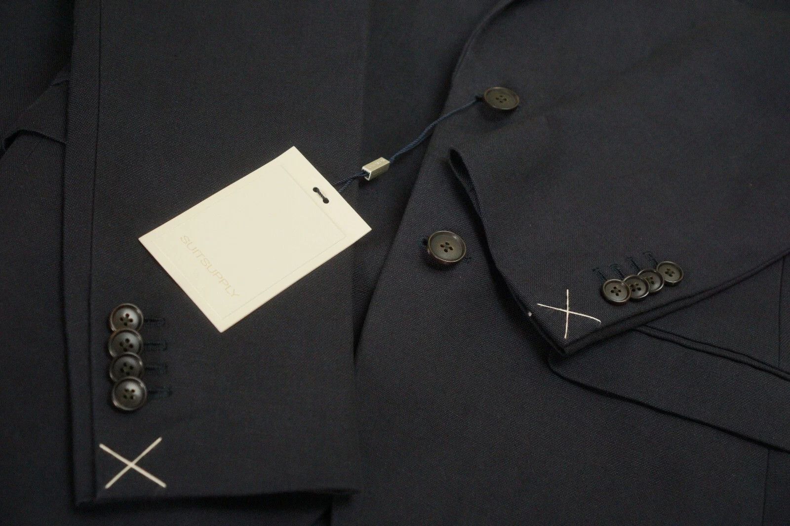 Suitsupply Men Suitsupply Suit Cotton & Linen Navy Blue La Spalla US38L Size 38L - 5 Thumbnail