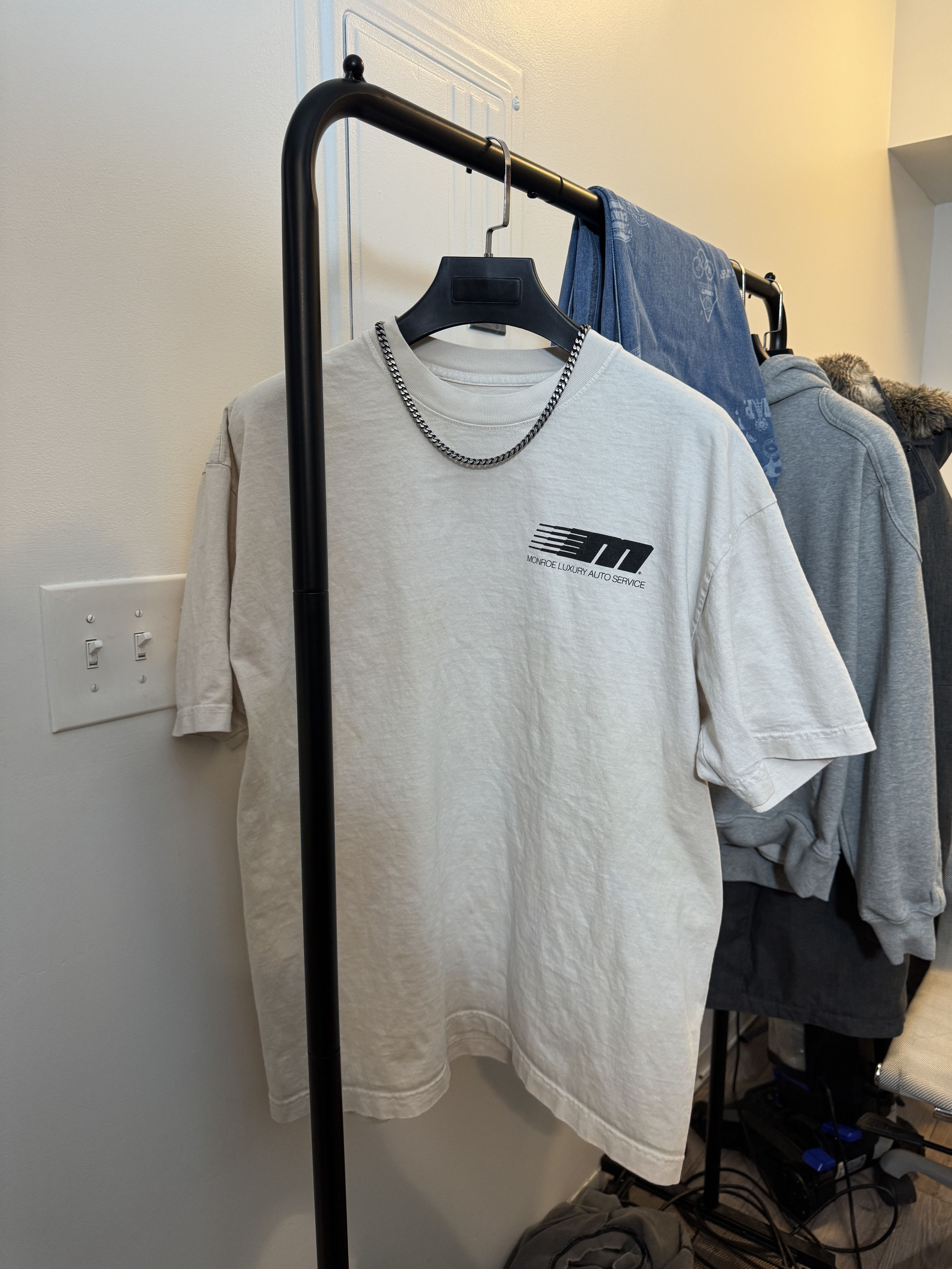 Vintage White/Creme Racing Graphic Tee Size US L / EU 52-54 / 3 - 1 Thumbnail