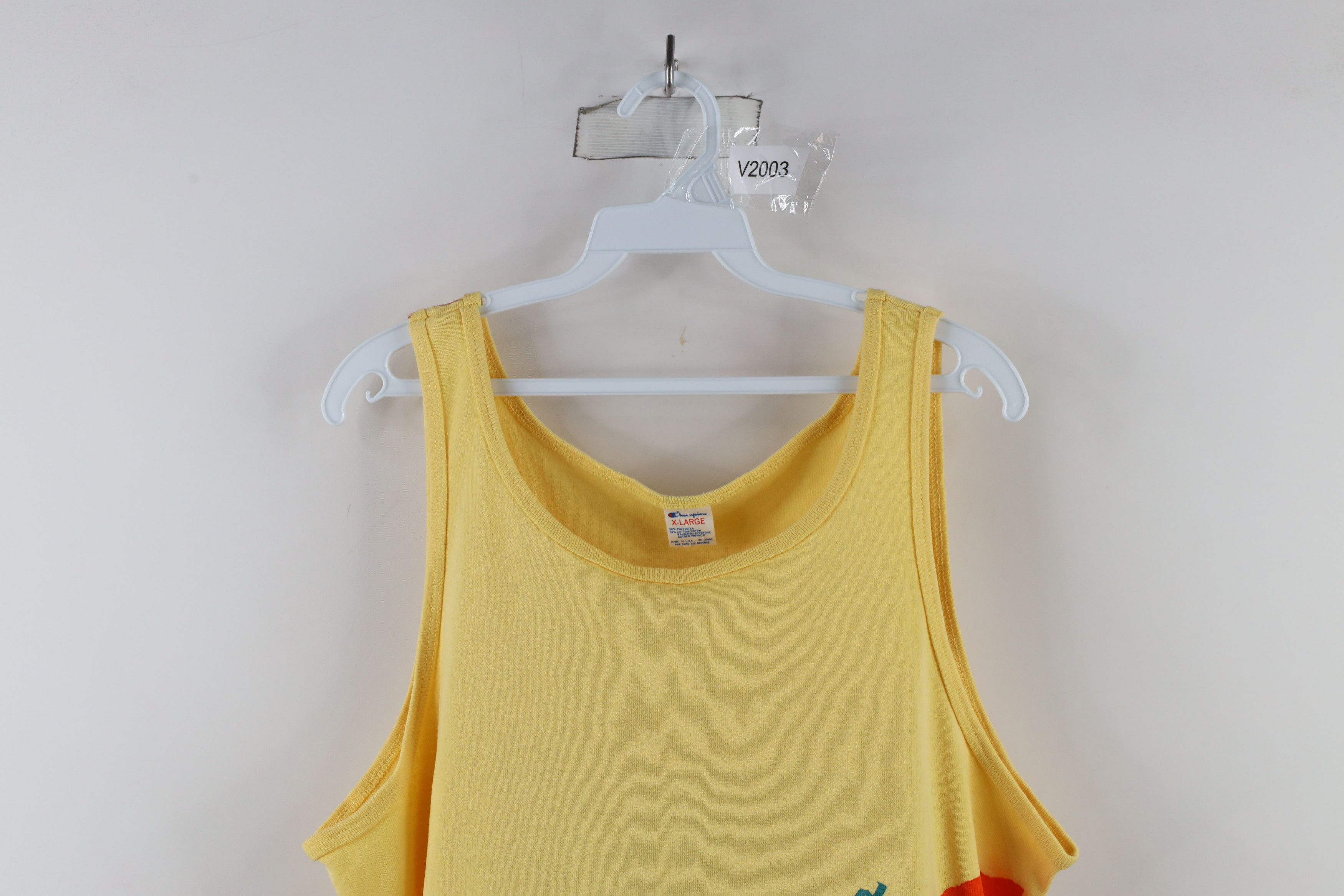 Champion × Vintage Vintage 80s Champion Toledo Ribbed Knit Tank Top T-Shirt USA Size XL / US 12-14 / IT 48-50 - 2 Thumbnail