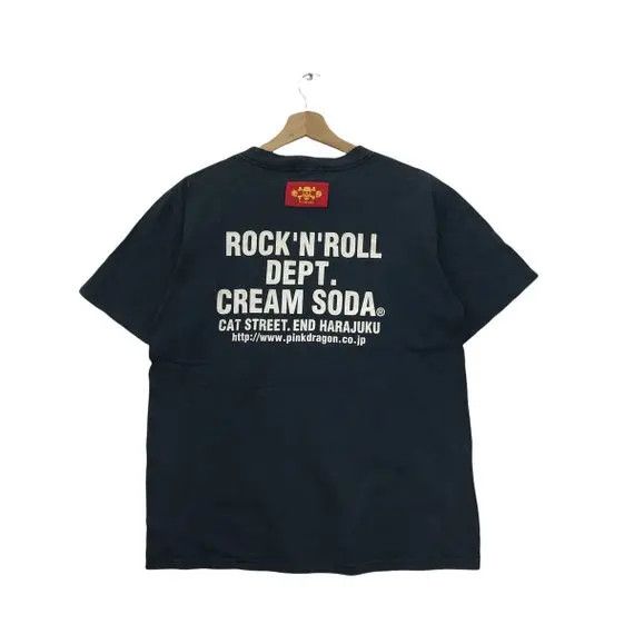 Japanese Brand Vtg CREAM SODA JAPAN Skull Skate Tee Shirt Live Young Die Size US M / EU 48-50 / 2 - 2 Thumbnail