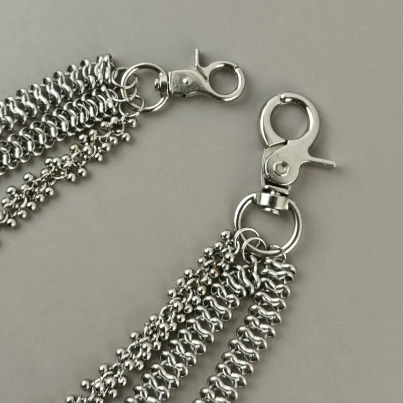 Vintage Cuban Style Stainless Steel Pants Chain Size ONE SIZE - 4 Thumbnail