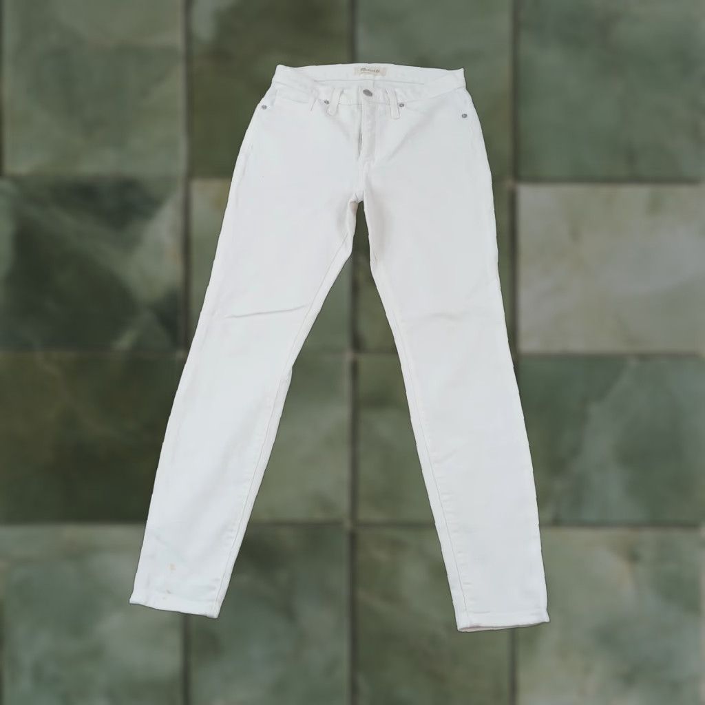 Madewell Madewell Womens Jeans 28 White 9 High Rise Skinny Casual Comfort Size 28" / US 6 / IT 42 - 1 Thumbnail