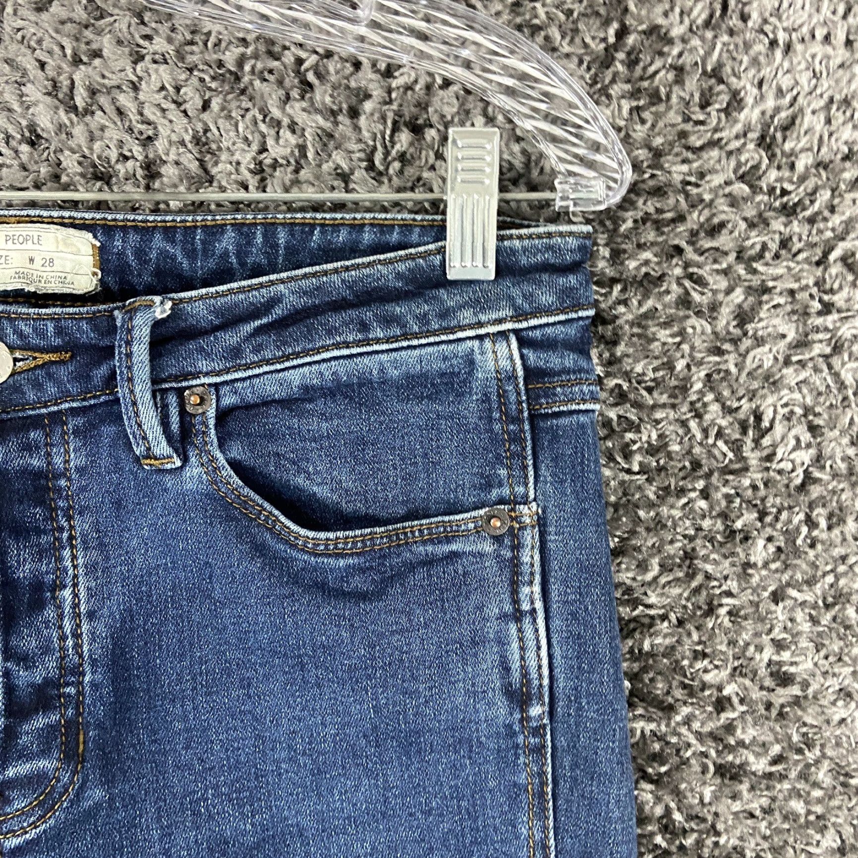 Free People Free People Skinny Jeans Blue Women’s Size 28 Size 28" / US 6 / IT 42 - 3 Thumbnail