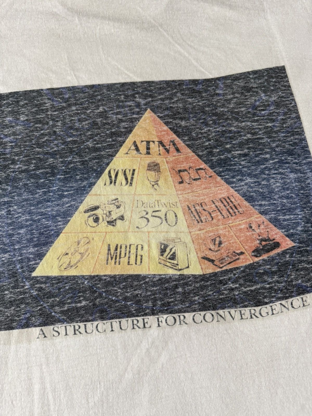 Fruit Of The Loom 90’s Vintage Belden Structure For Convergence T-Shirt Size US XL / EU 56 / 4 - 2 Thumbnail