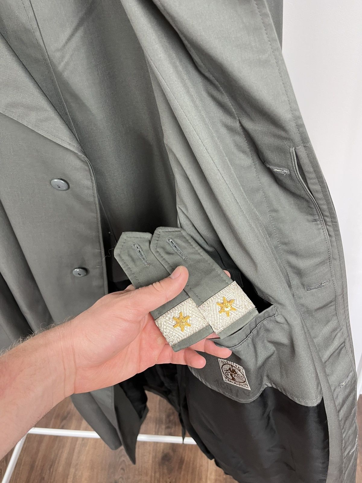 Other Vintage West Germany Bundeswehr Officer Military Trench Coat Size US XXL / EU 58 / 5 - 10 Thumbnail