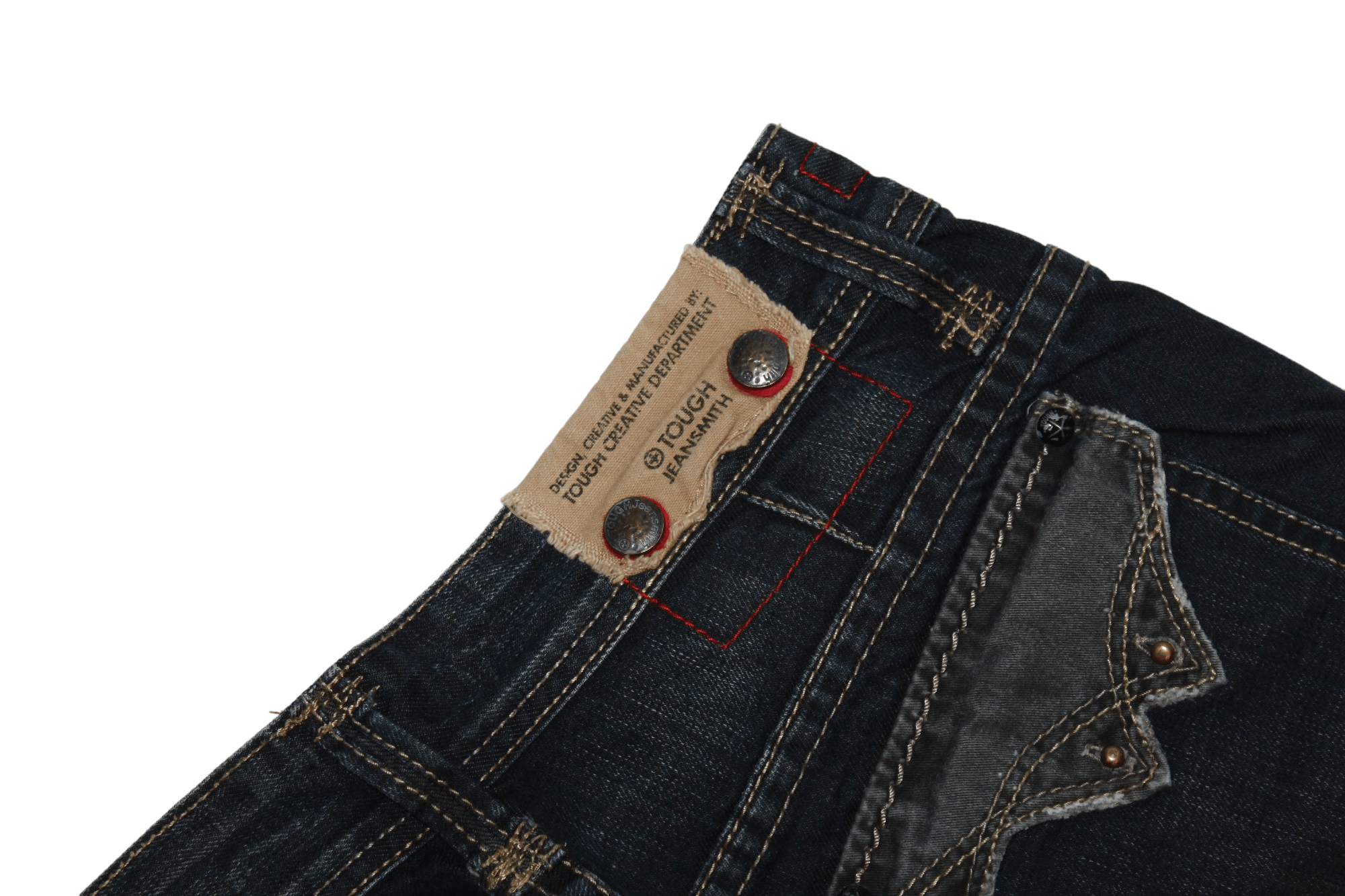 If Six Was Nine 💥Tough JeanSmith Jackson Cargo Pockets Arc Jeans Size US 33 - 9 Thumbnail