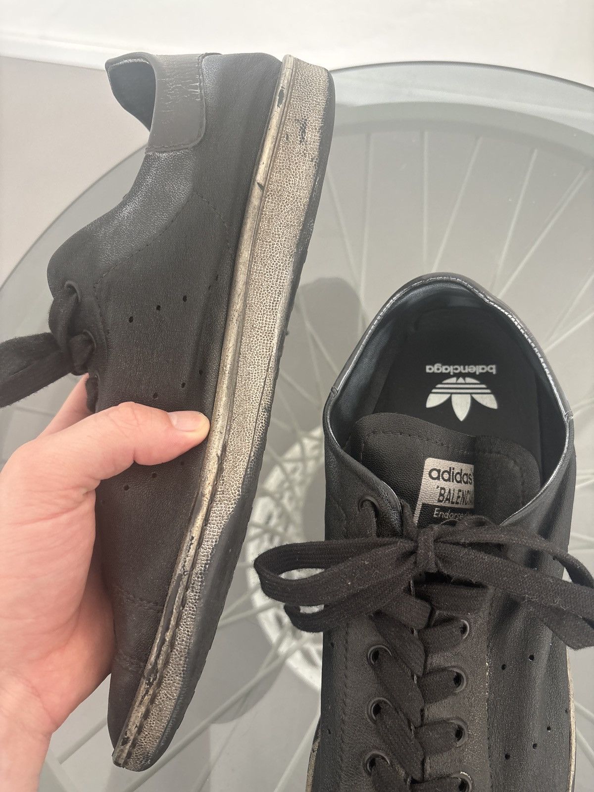 Balenciaga Balenciaga x adidas Worn Out Stan Smith Size US 9 / EU 42 - 5 Thumbnail