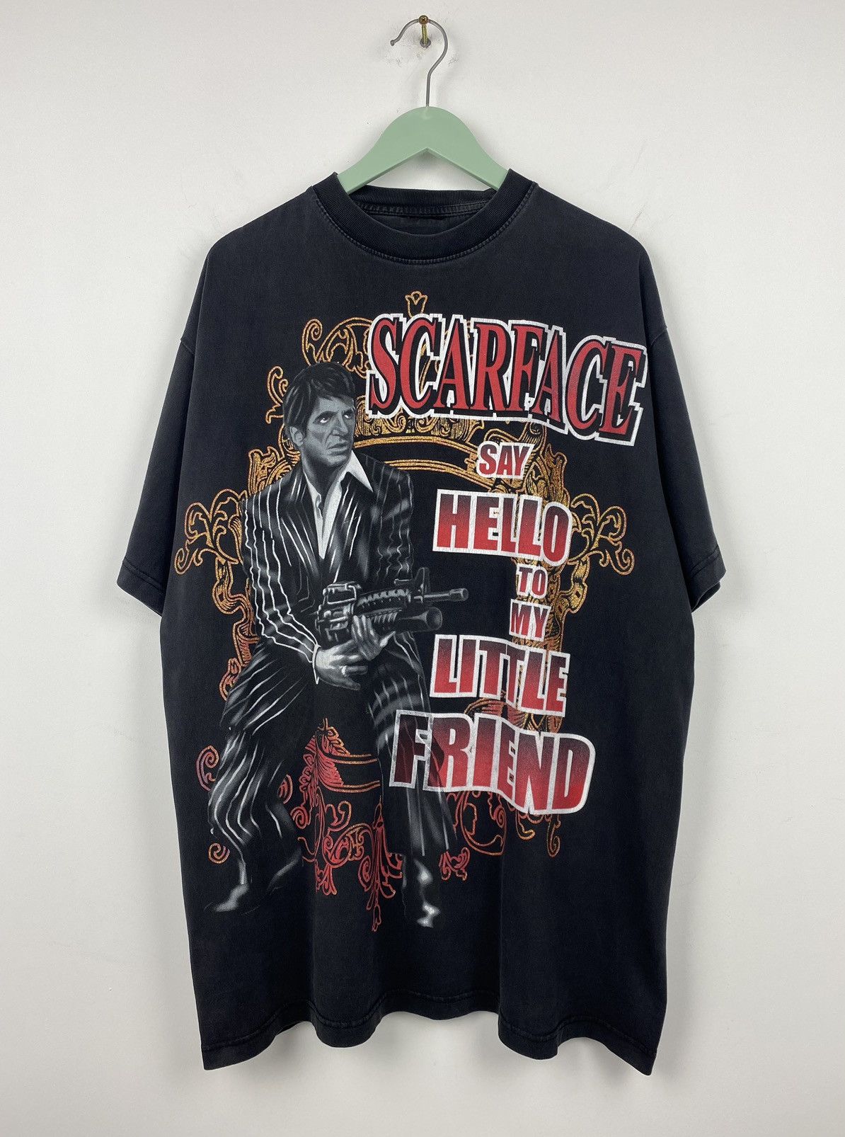 Vintage Vintage Scarface Say Hello To My Little Friend T Shirt Y2K Size US XL / EU 56 / 4 - 1 Thumbnail