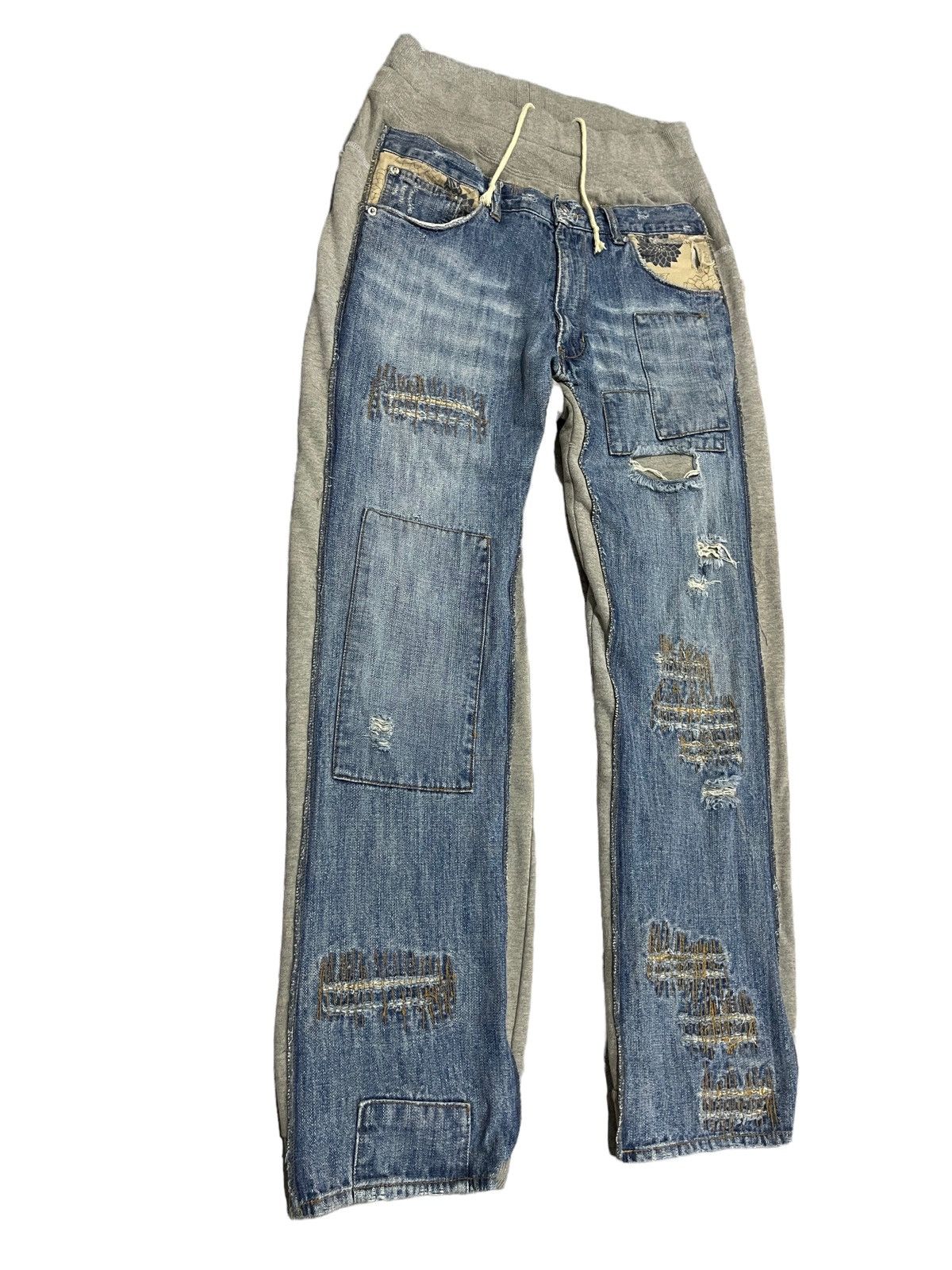 Japanese Brand × Vintage Vintage Gumu INTL Distressed Hybrid Pants Size US 32 / EU 48 - 4 Thumbnail