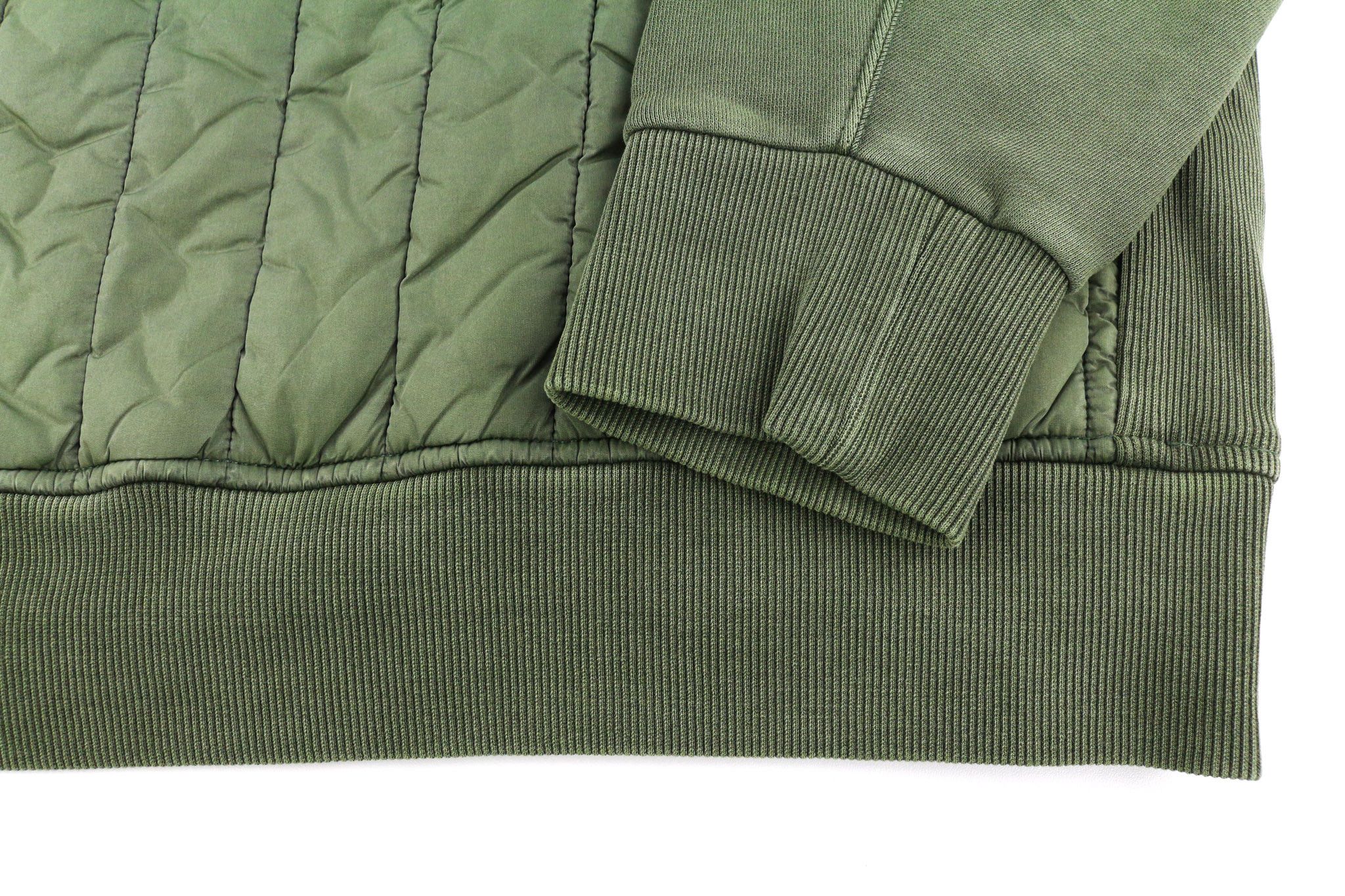 Diesel S-HOLTY L Green Quilted Crew Sweatshirt 40147 Size US L / EU 52-54 / 3 - 5 Thumbnail