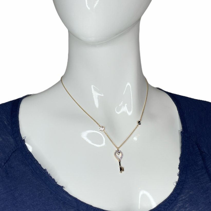Swarovski Swarovski Tarot Magic Necklace, Key Gold Tone Clear Crystal Size ONE SIZE - 3 Thumbnail